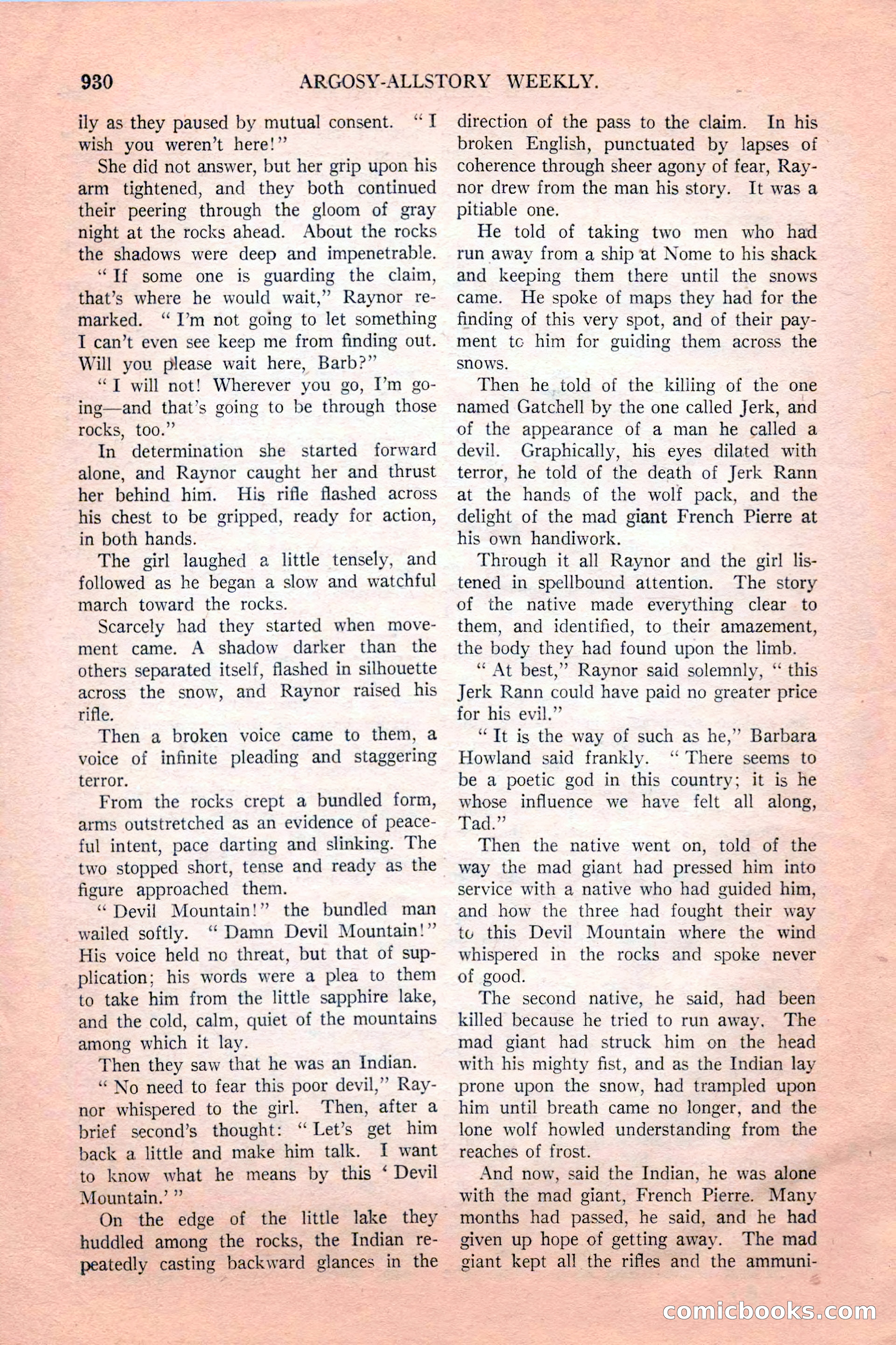 Argosy All-Story Weekly, February 18, 1928 — page 132 of 164