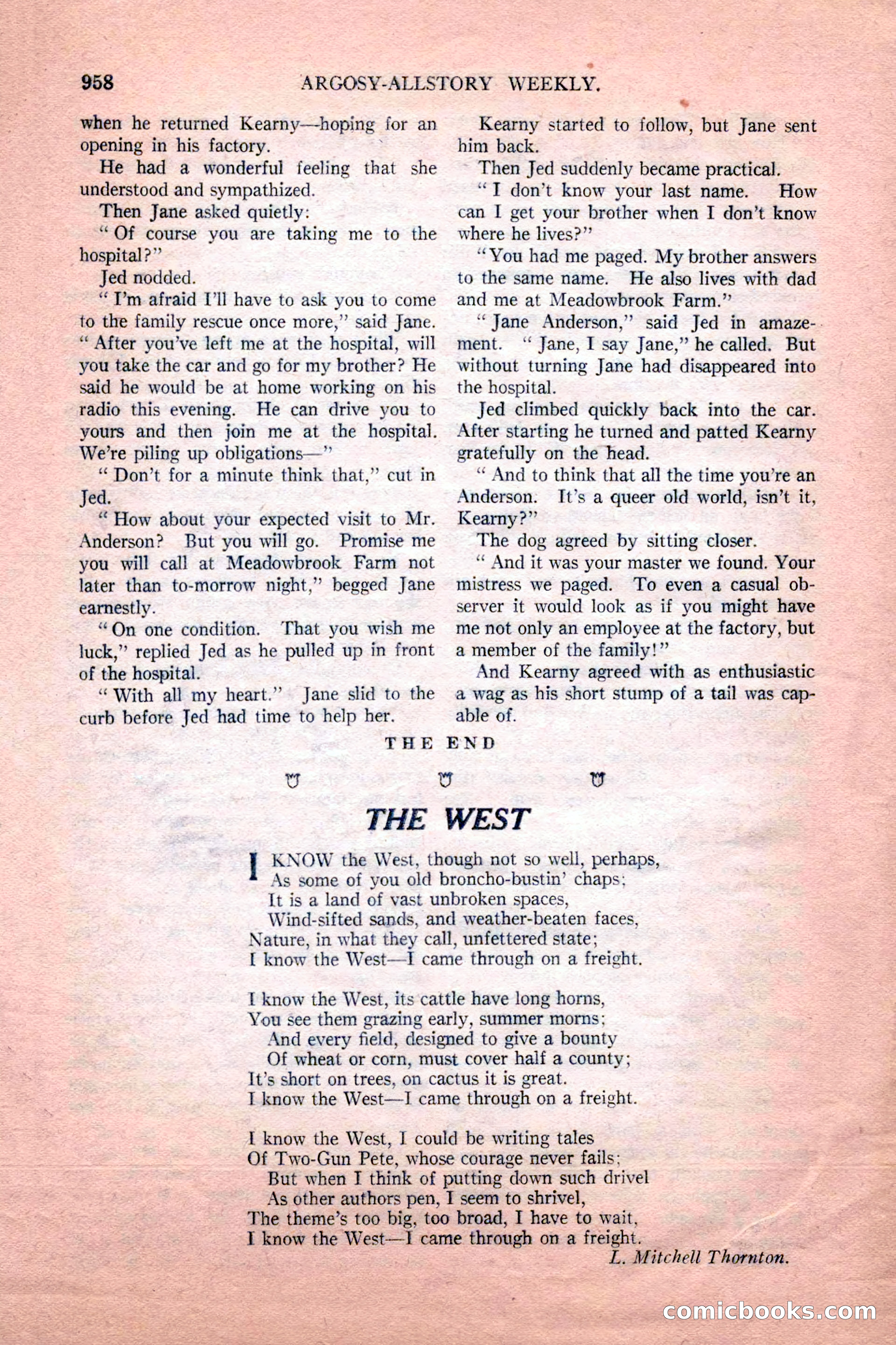 Argosy All-Story Weekly, February 18, 1928 — page 160 of 164