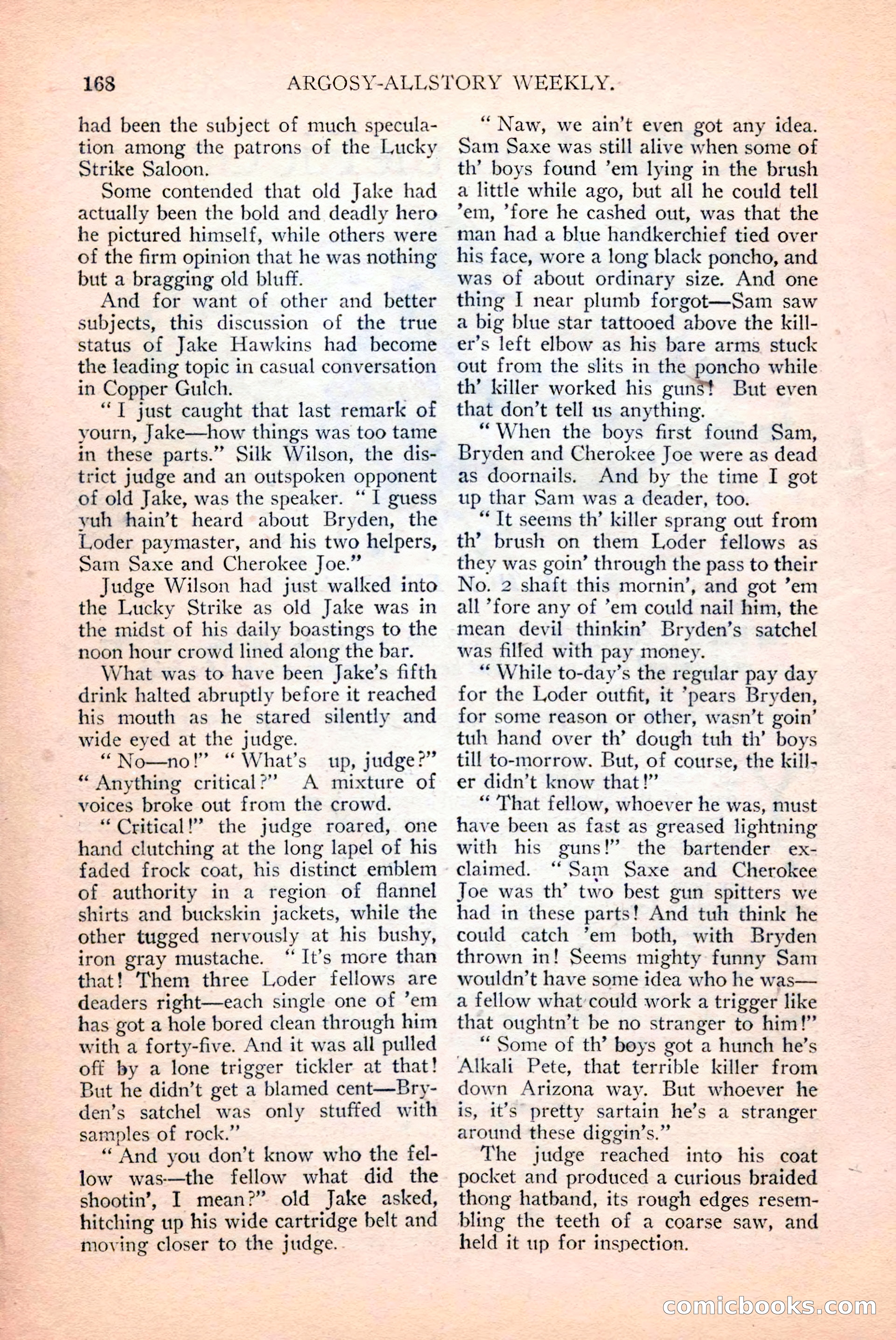 Argosy All-Story Weekly, April 14, 1928 — page 30 of 152