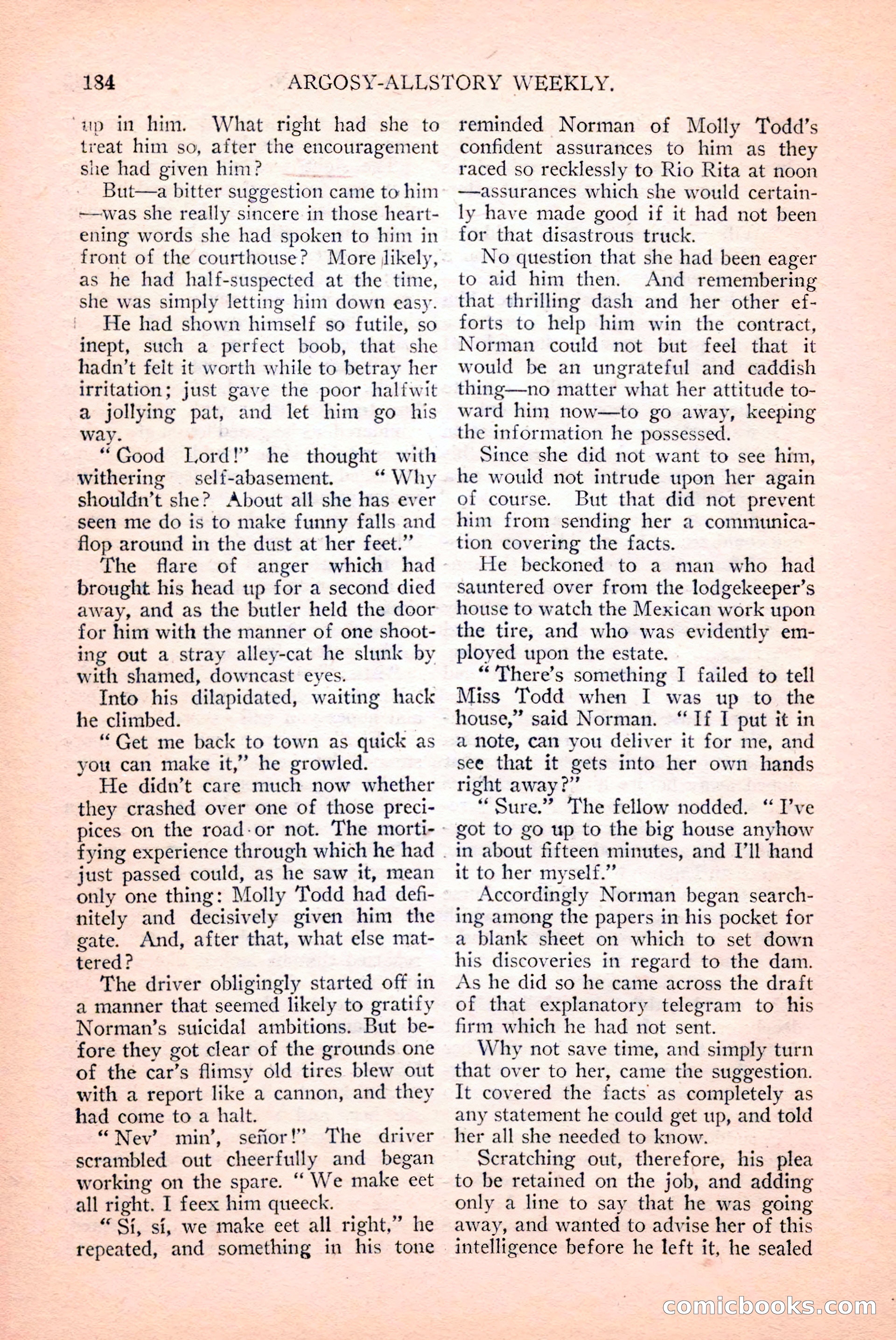 Argosy All-Story Weekly, April 14, 1928 — page 46 of 152