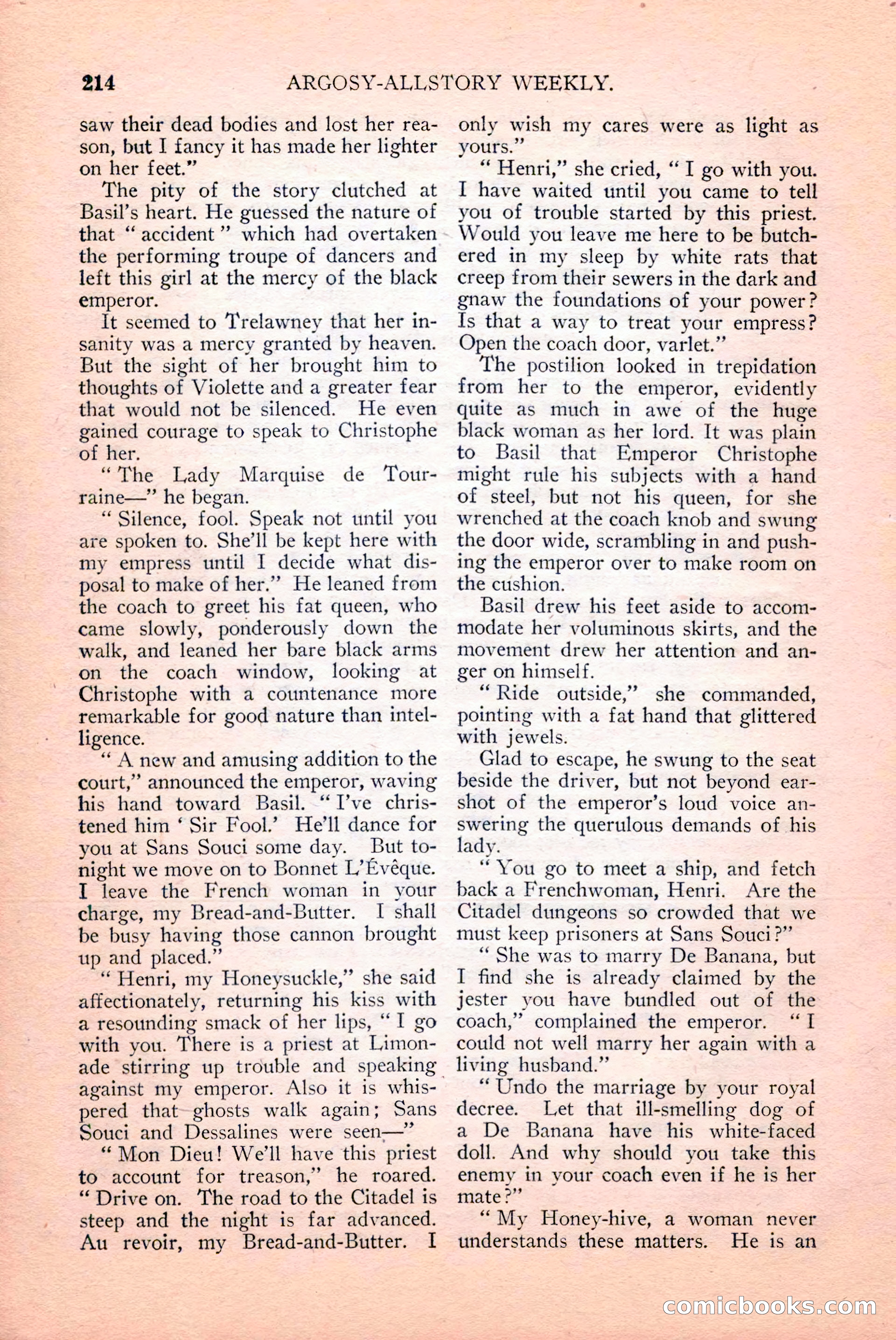 Argosy All-Story Weekly, April 14, 1928 — page 76 of 152