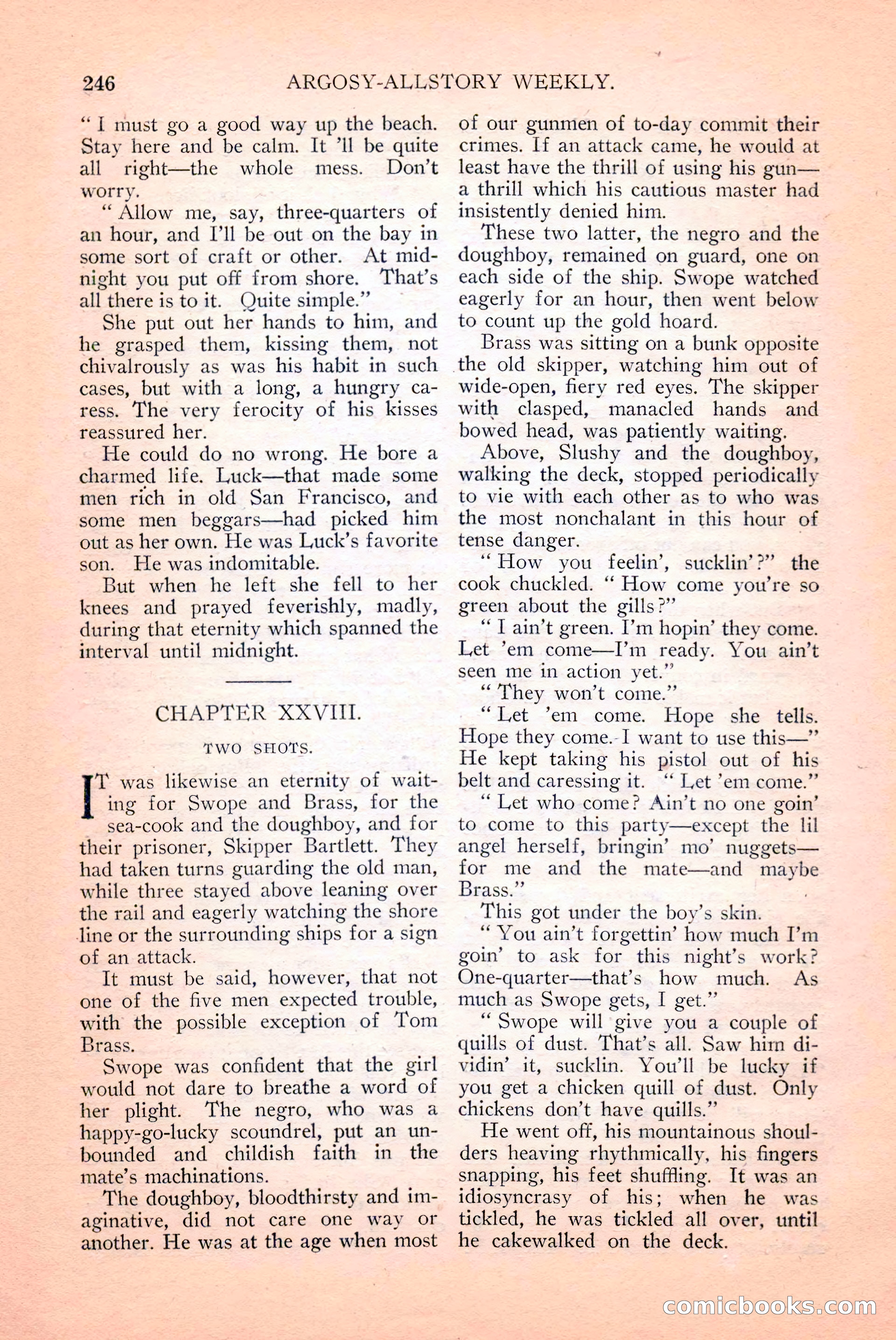 Argosy All-Story Weekly, April 14, 1928 — page 108 of 152
