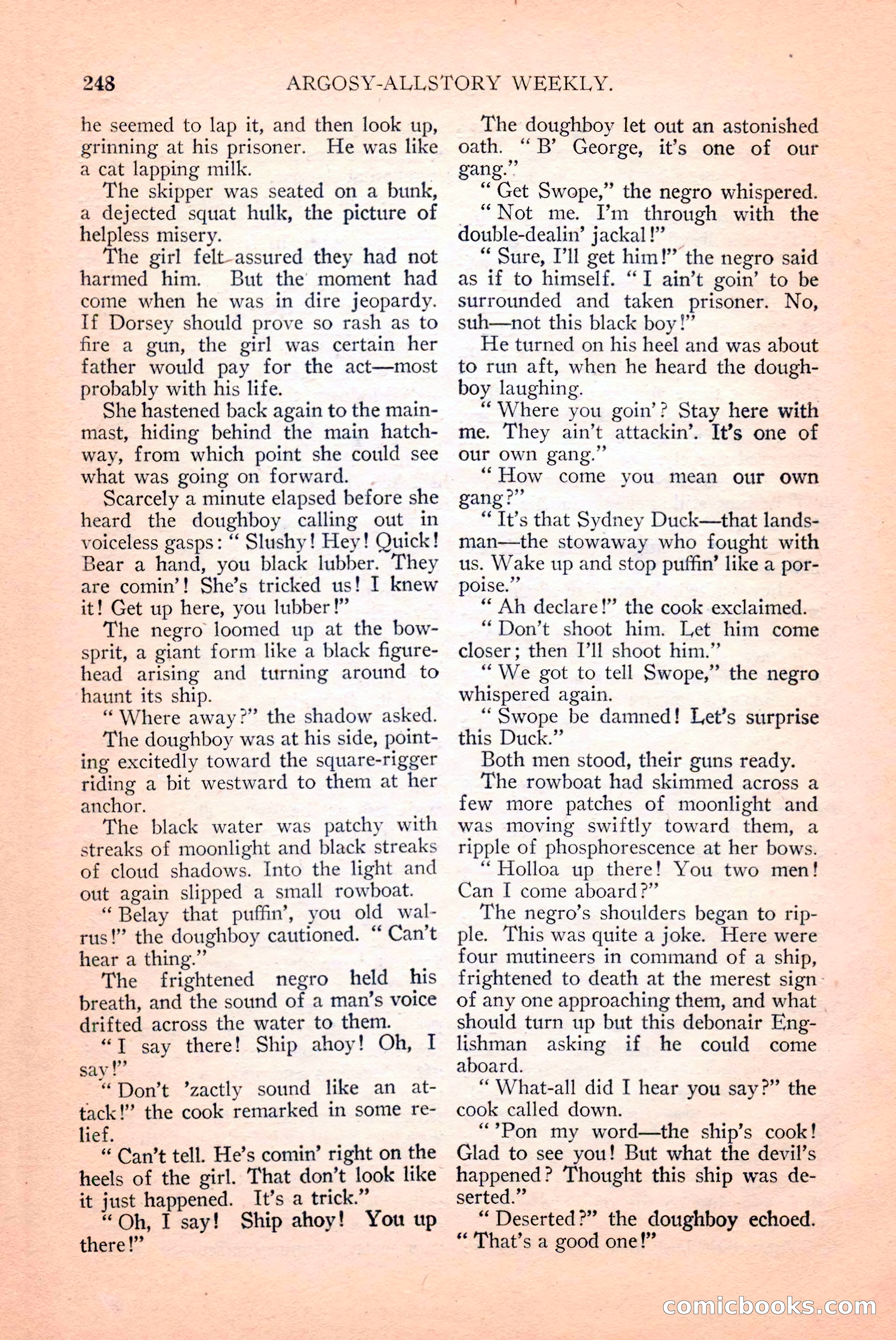 Argosy All-Story Weekly, April 14, 1928 — page 110 of 152