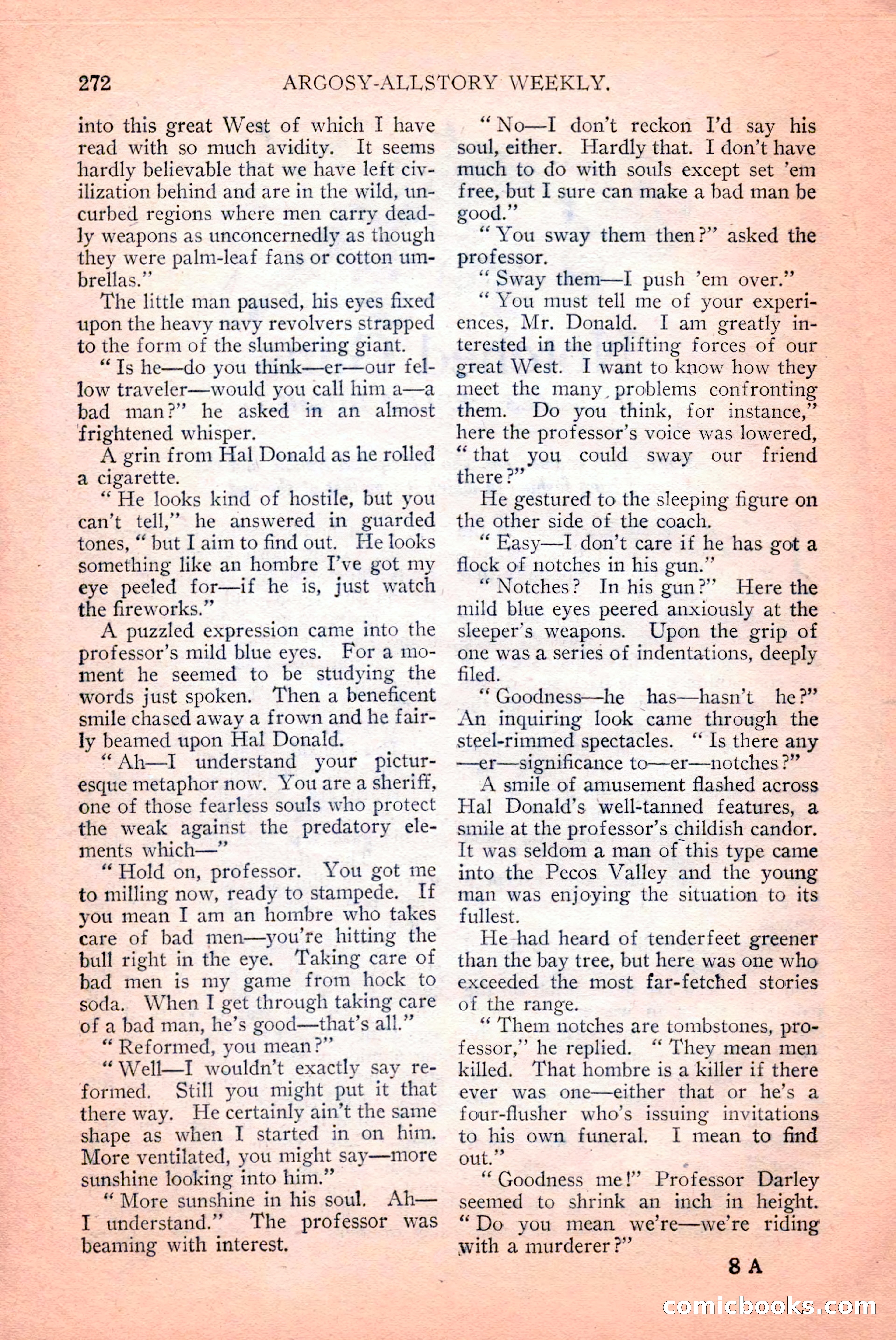 Argosy All-Story Weekly, April 14, 1928 — page 134 of 152