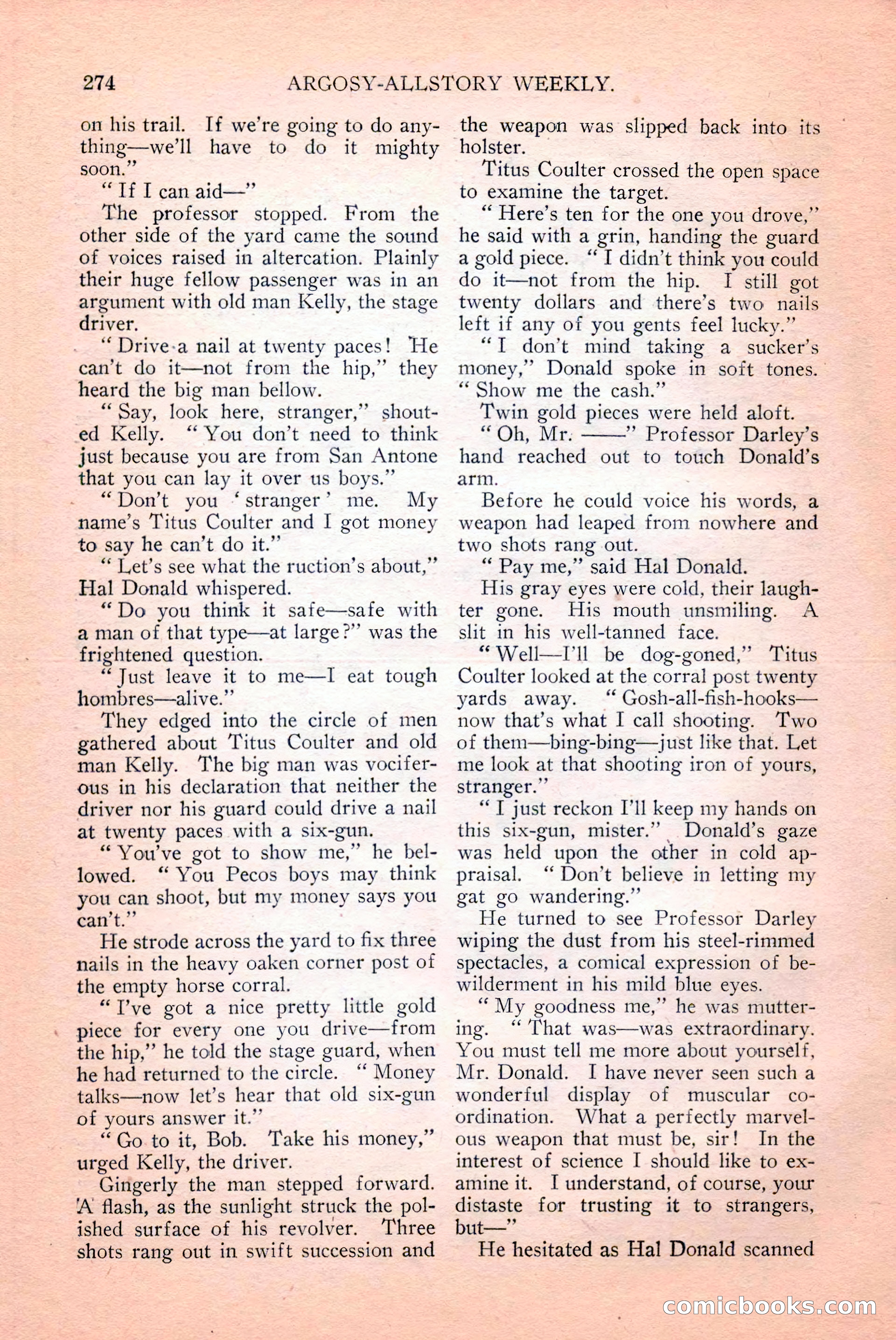 Argosy All-Story Weekly, April 14, 1928 — page 136 of 152