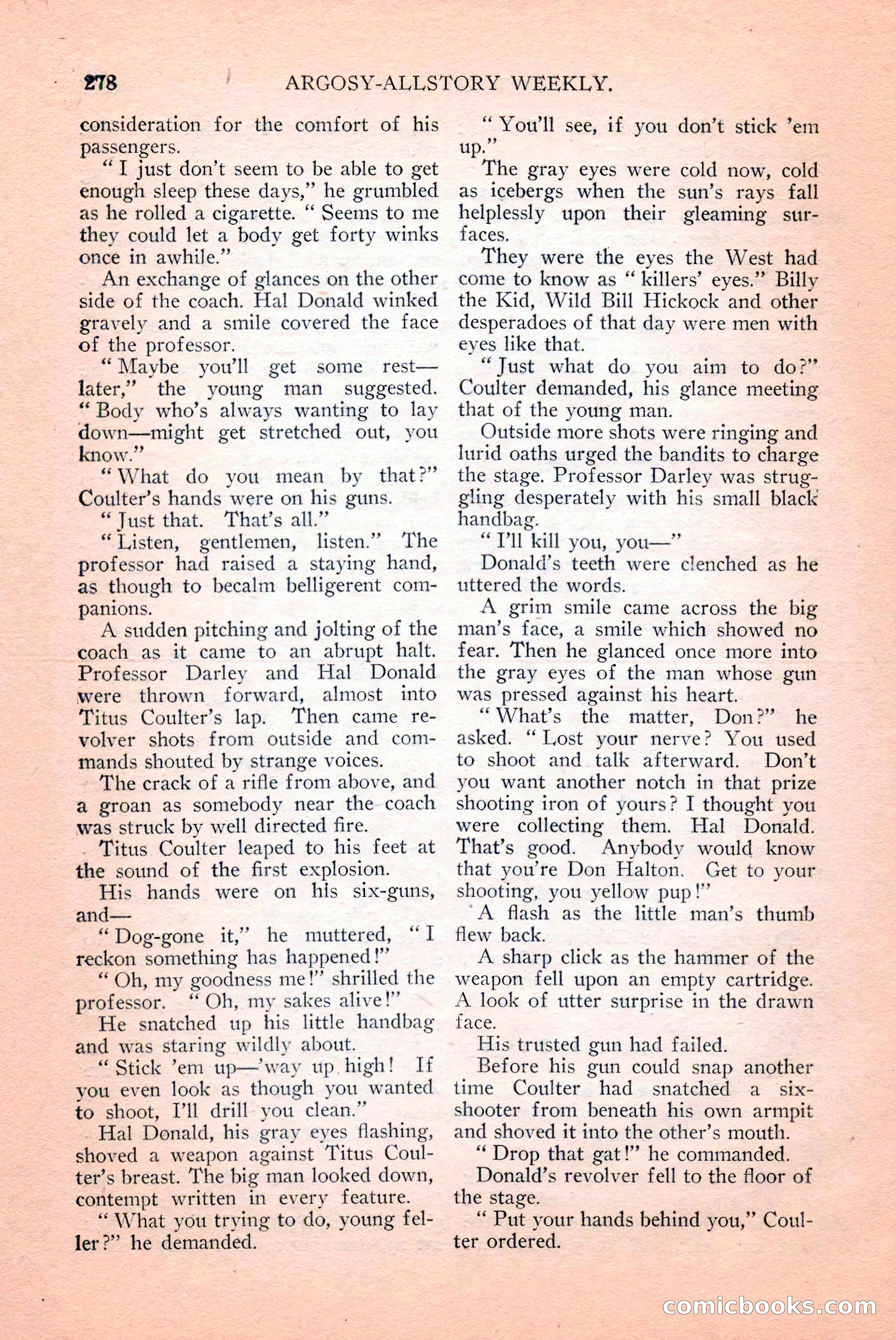 Argosy All-Story Weekly, April 14, 1928 — page 140 of 152