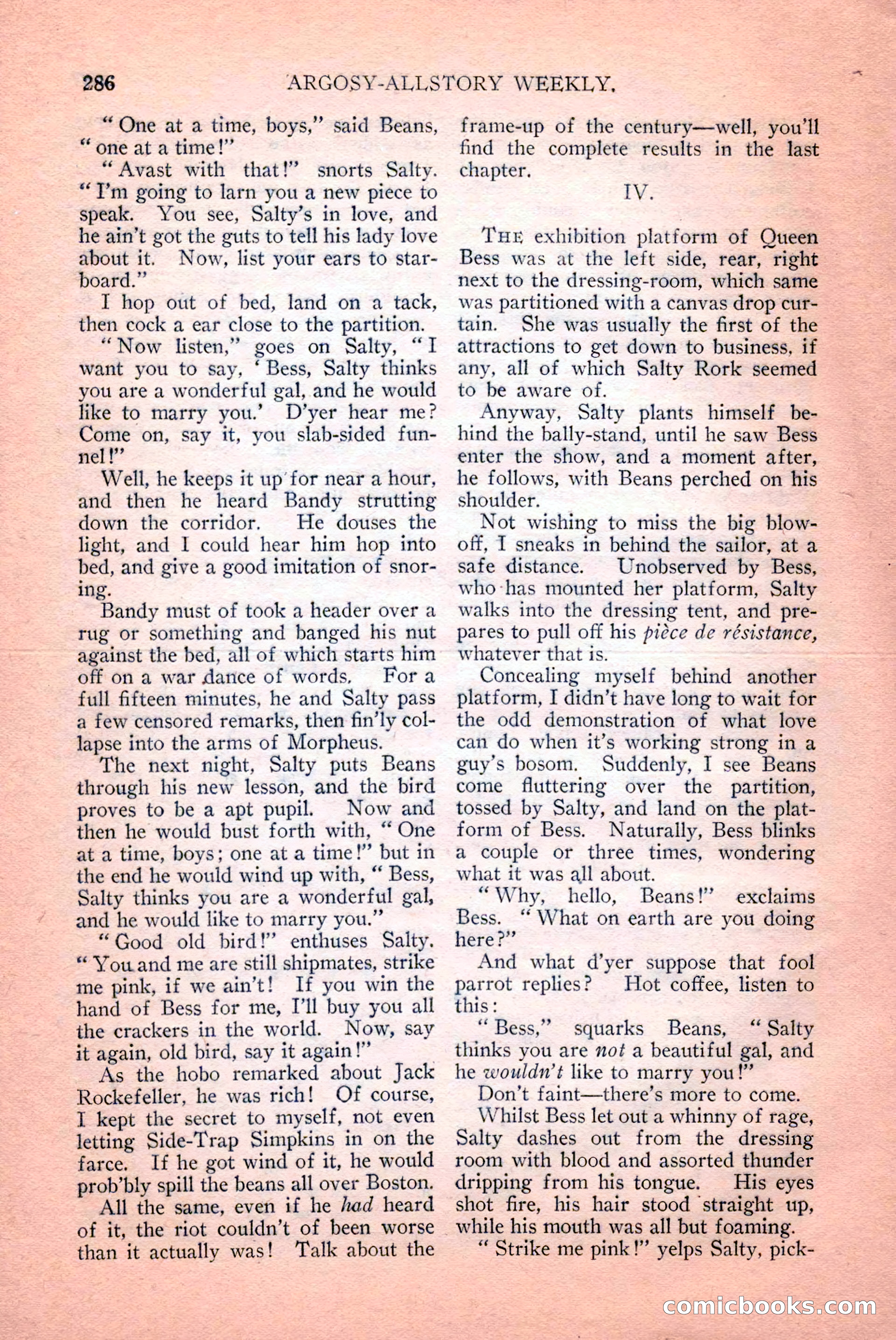 Argosy All-Story Weekly, April 14, 1928 — page 148 of 152