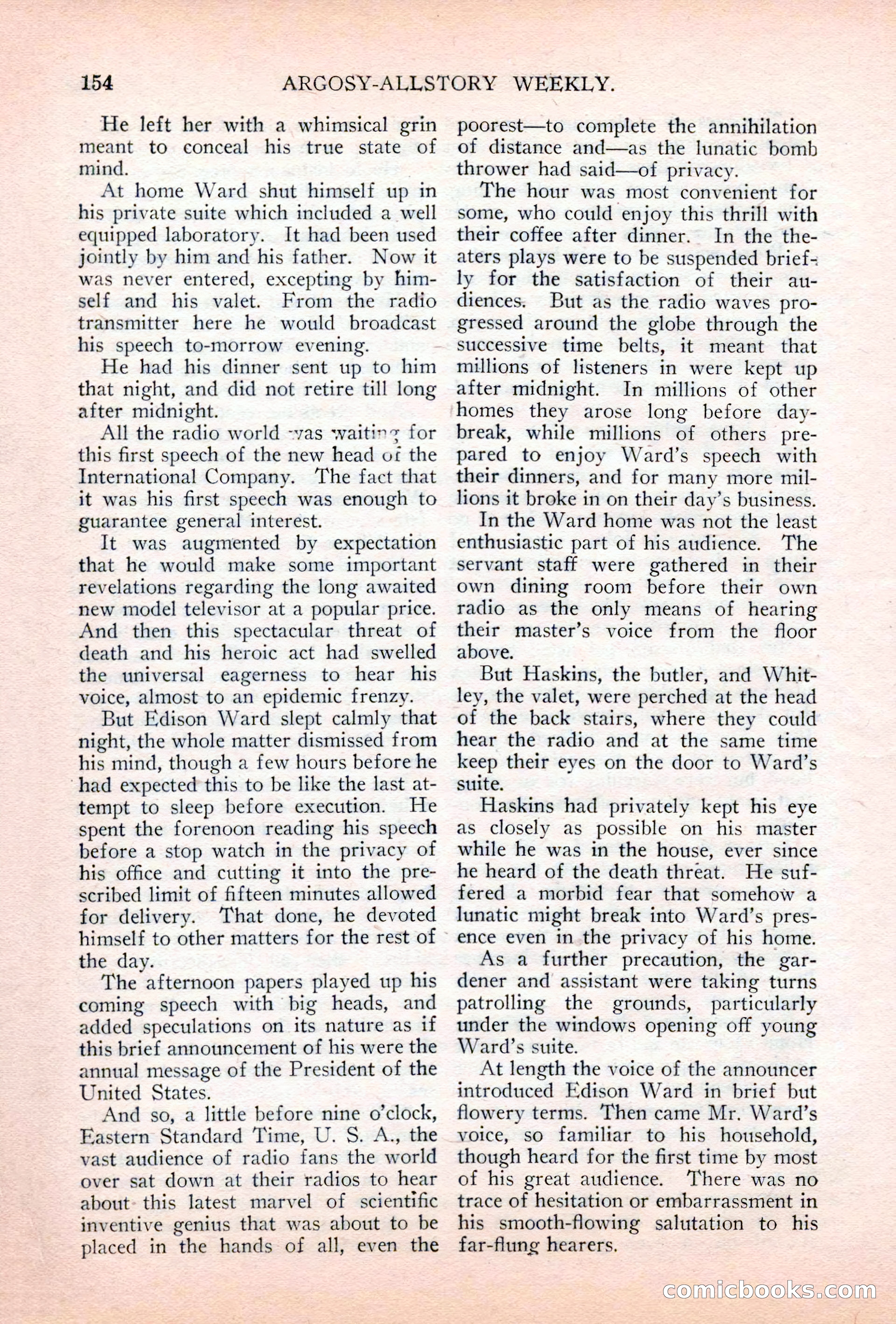 Argosy All-Story Weekly, July 7, 1928 — page 14 of 150