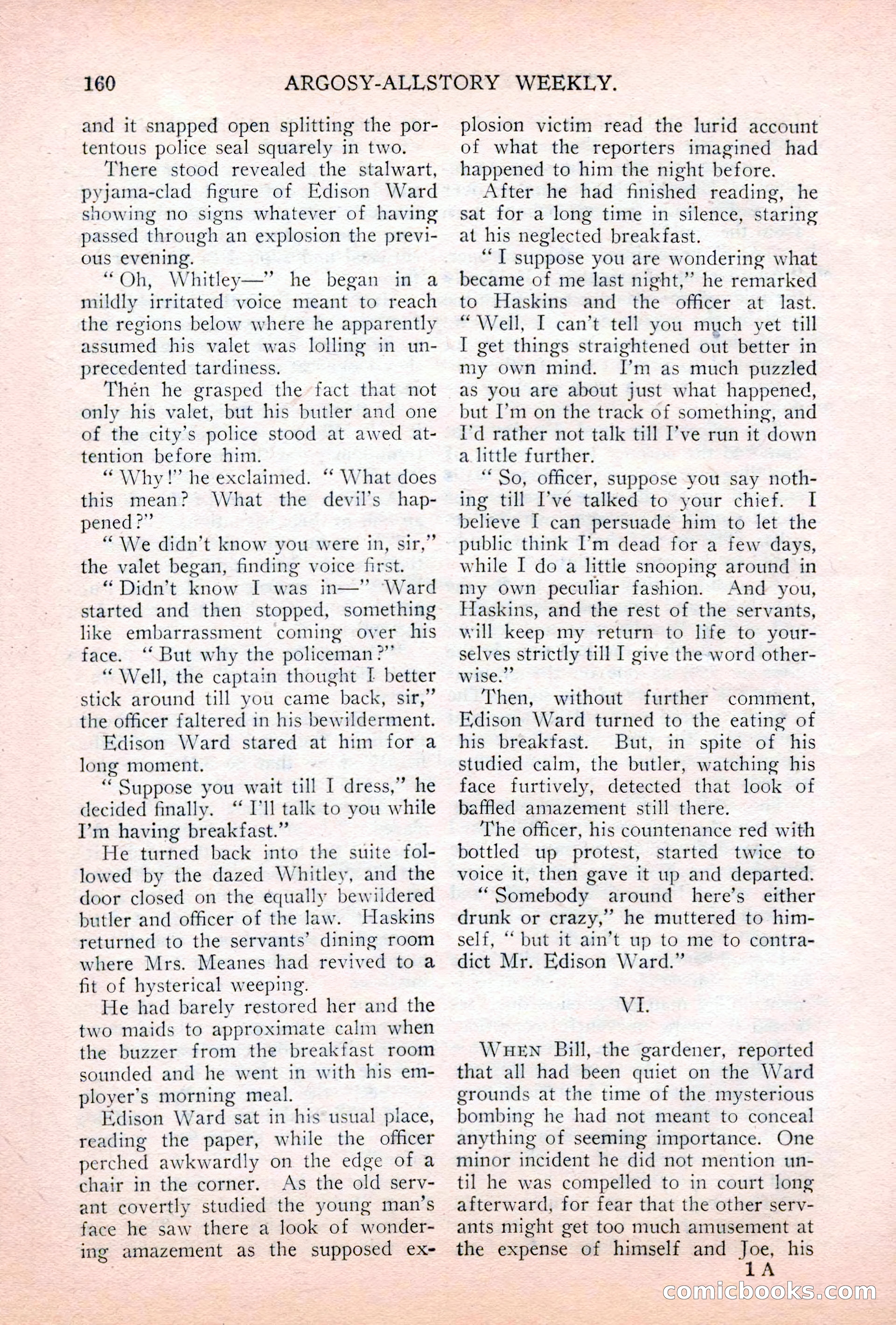 Argosy All-Story Weekly, July 7, 1928 — page 20 of 150