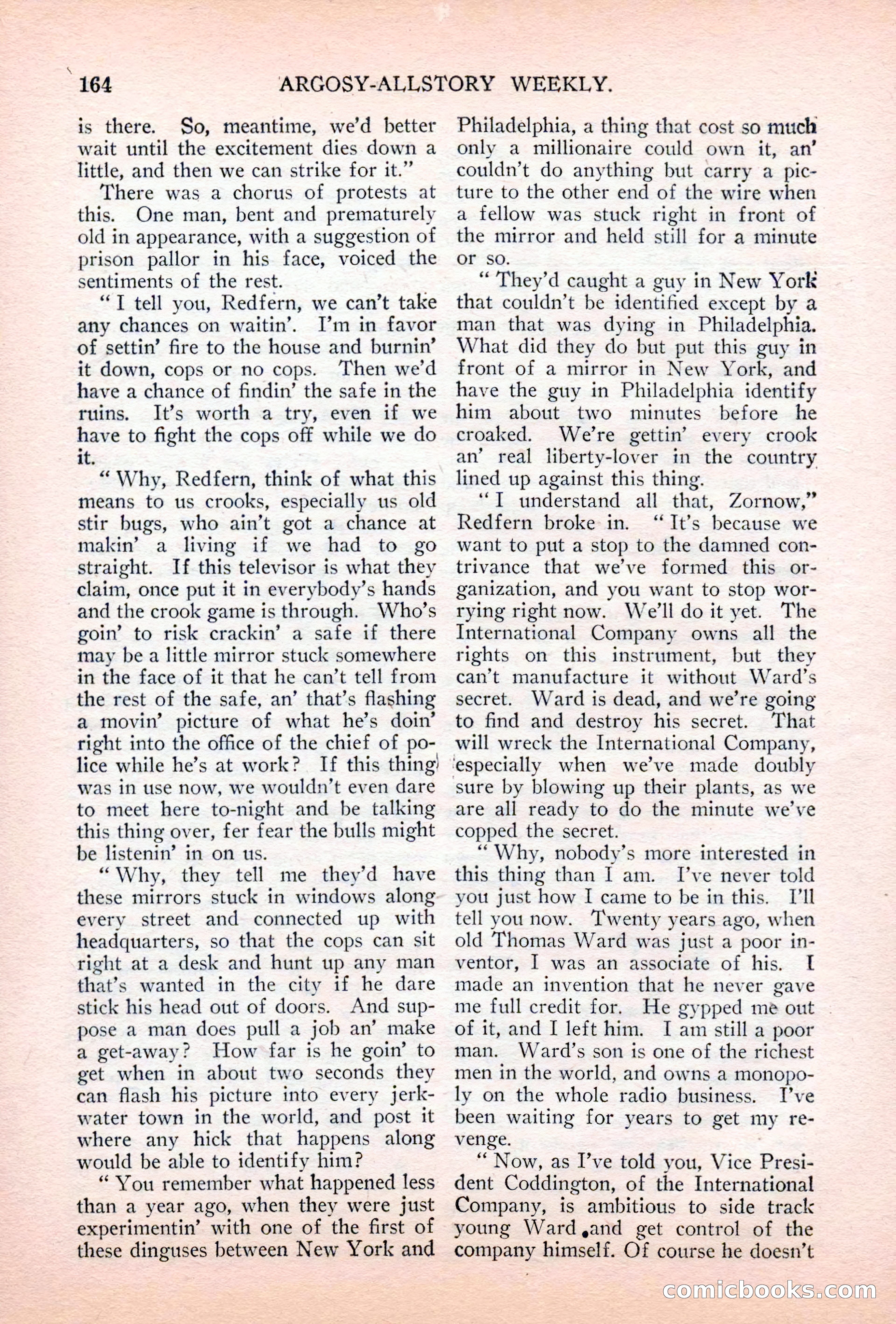 Argosy All-Story Weekly, July 7, 1928 — page 24 of 150
