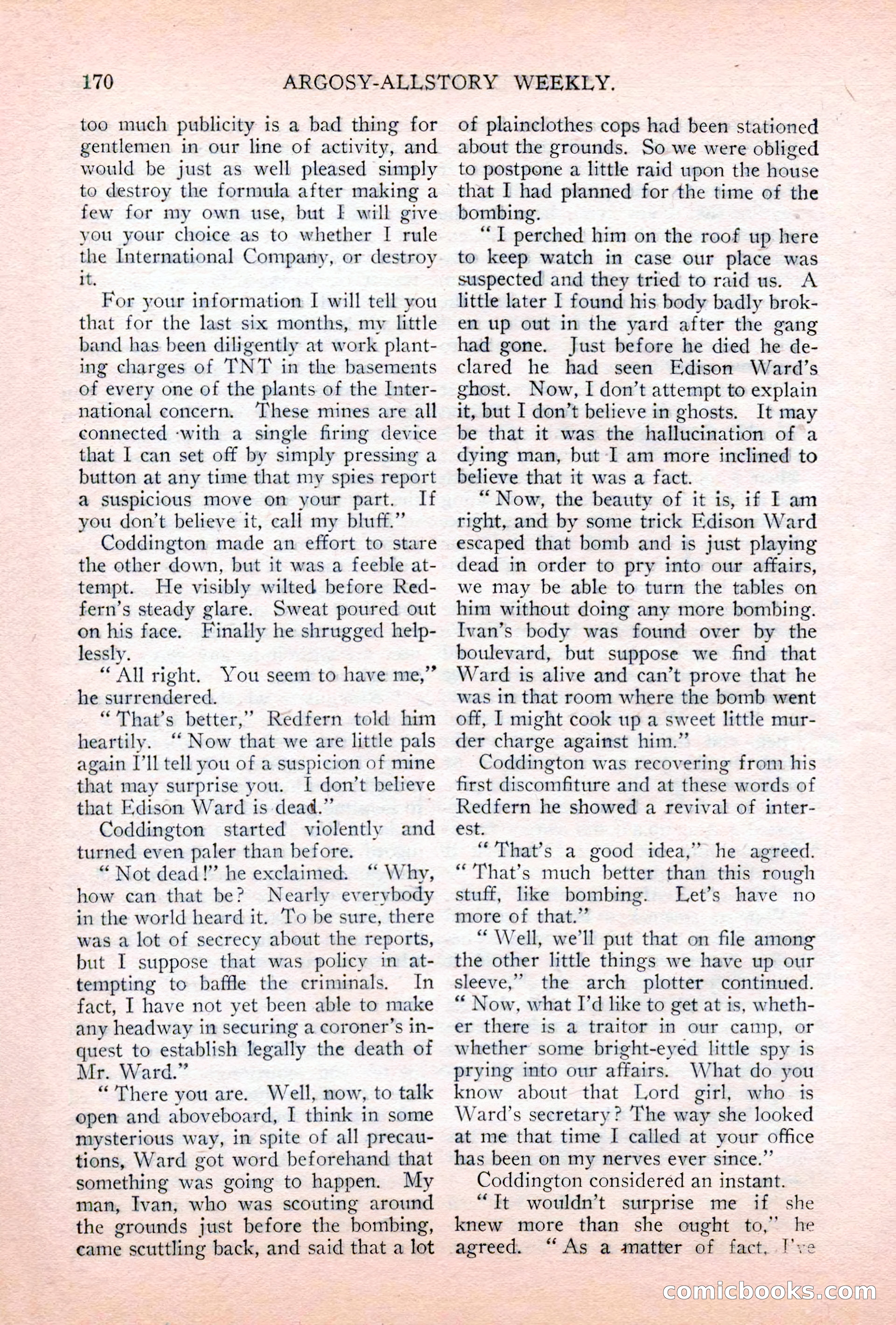 Argosy All-Story Weekly, July 7, 1928 — page 30 of 150