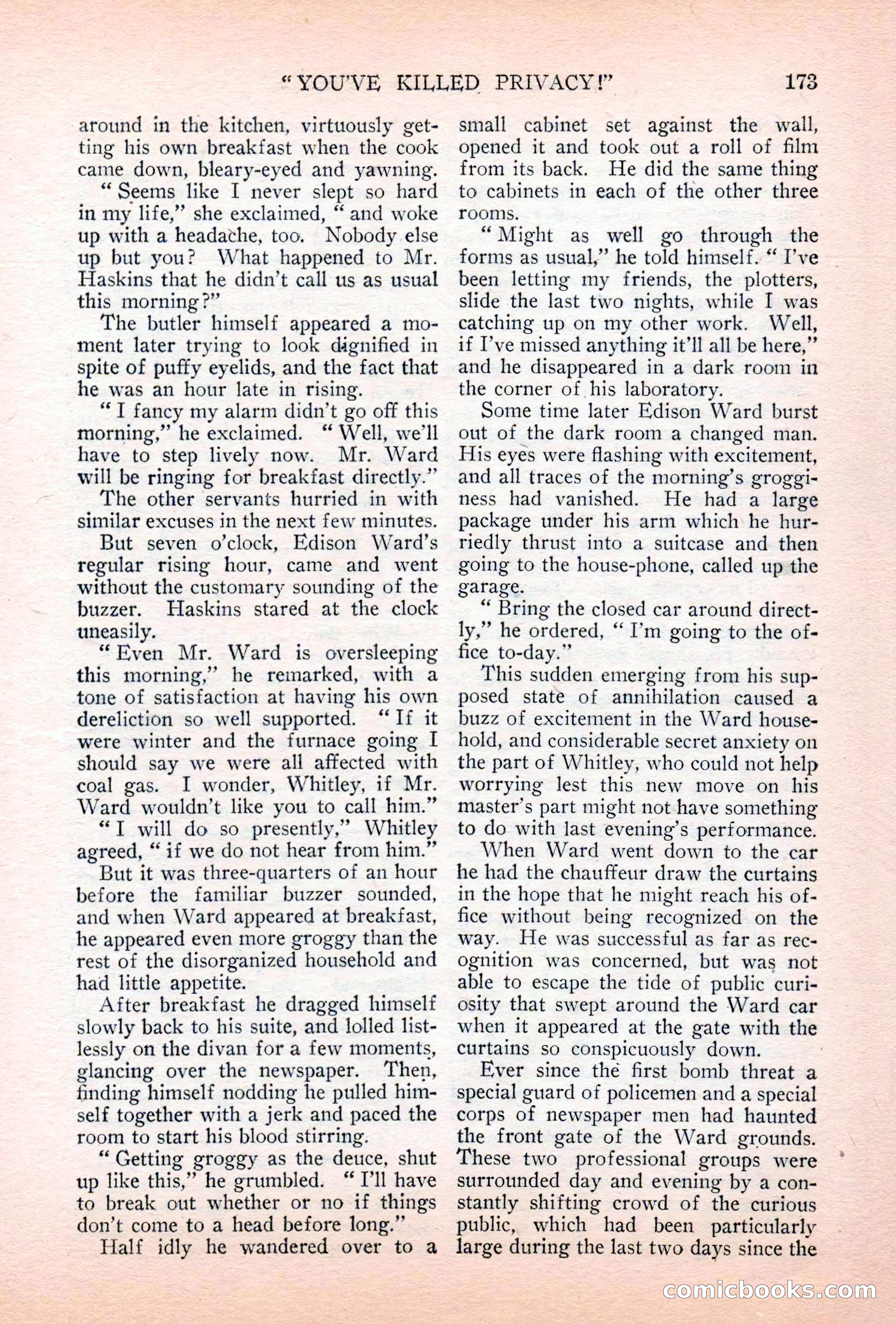 Argosy All-Story Weekly, July 7, 1928 — page 33 of 150