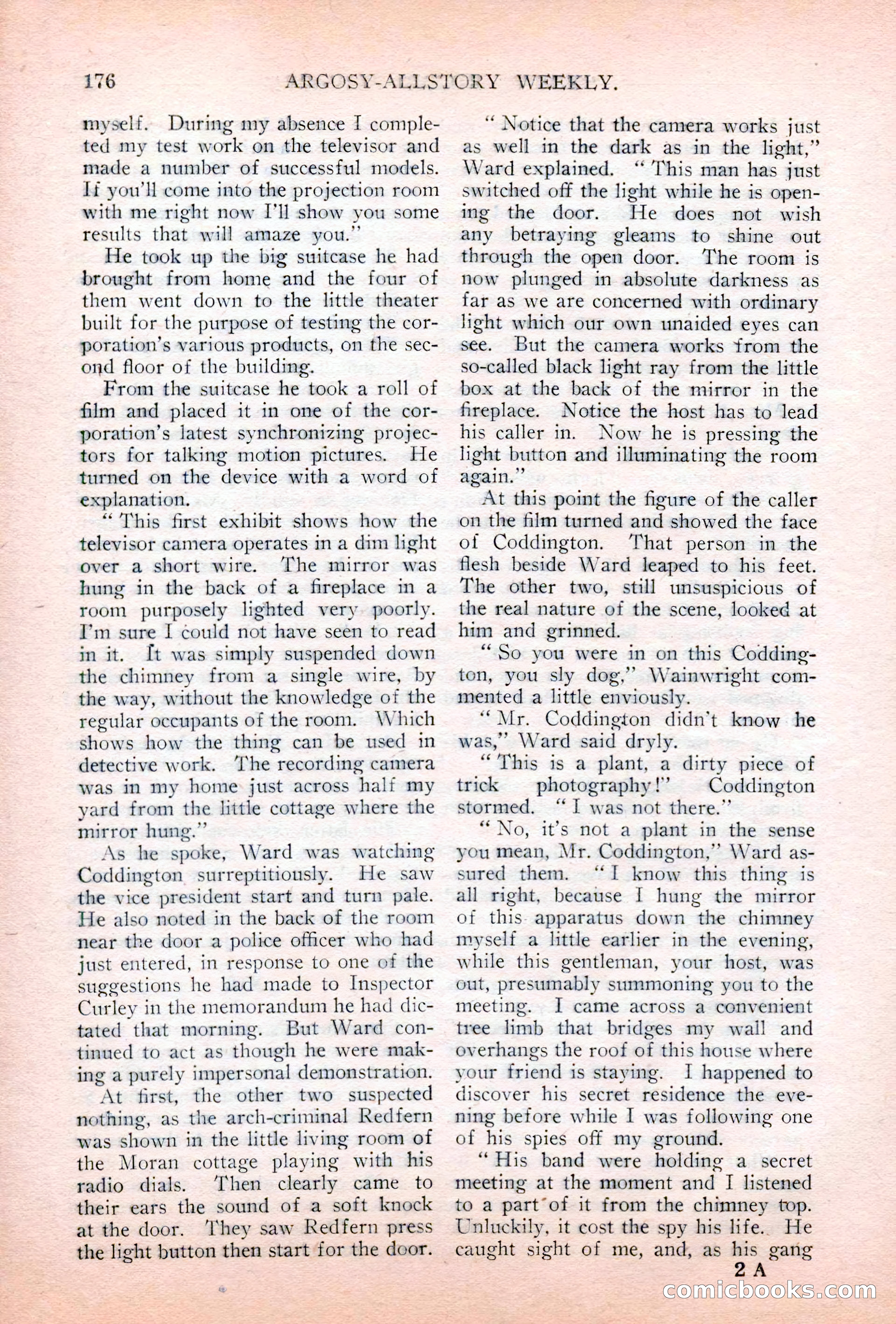 Argosy All-Story Weekly, July 7, 1928 — page 36 of 150