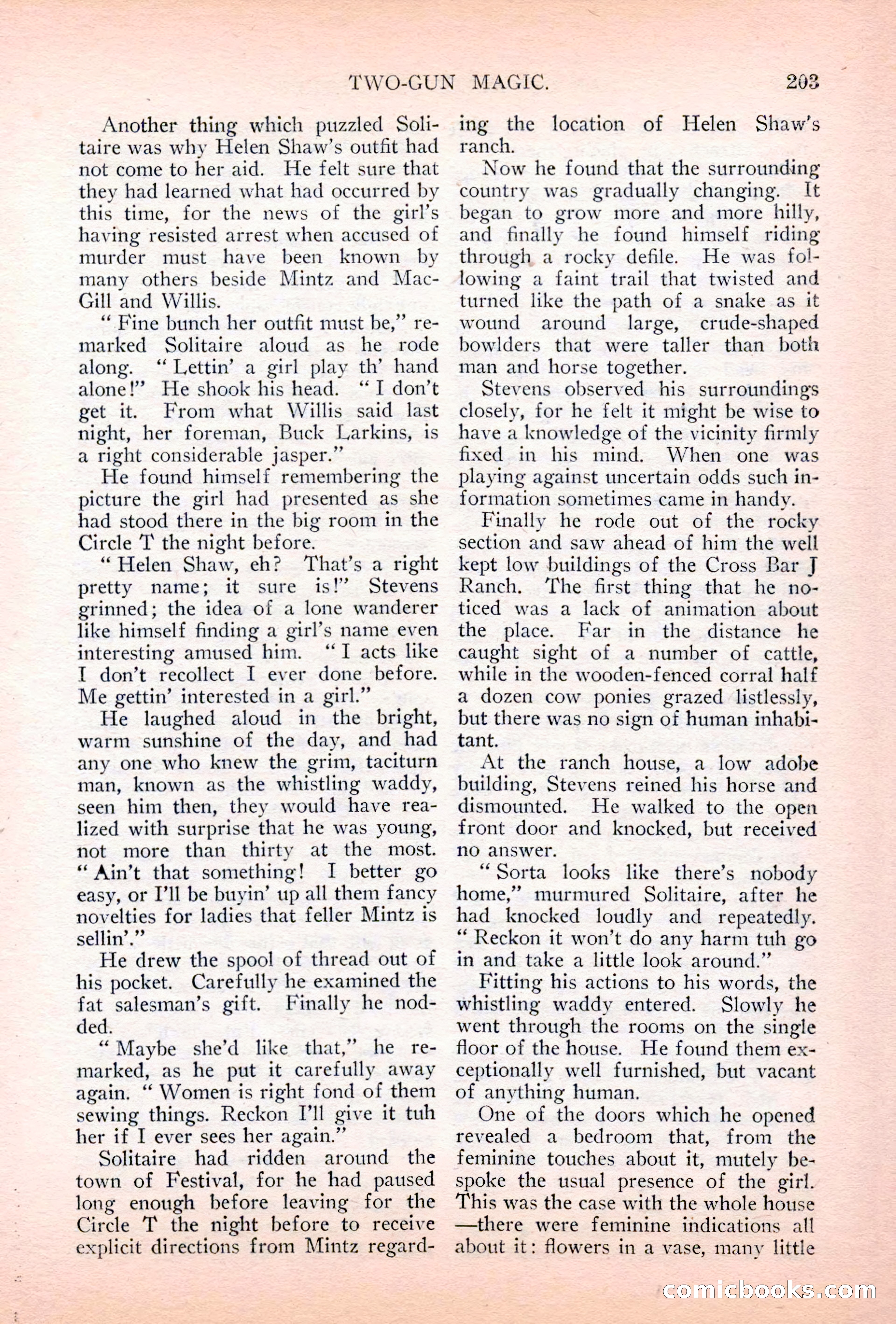 Argosy All-Story Weekly, July 7, 1928 — page 63 of 150