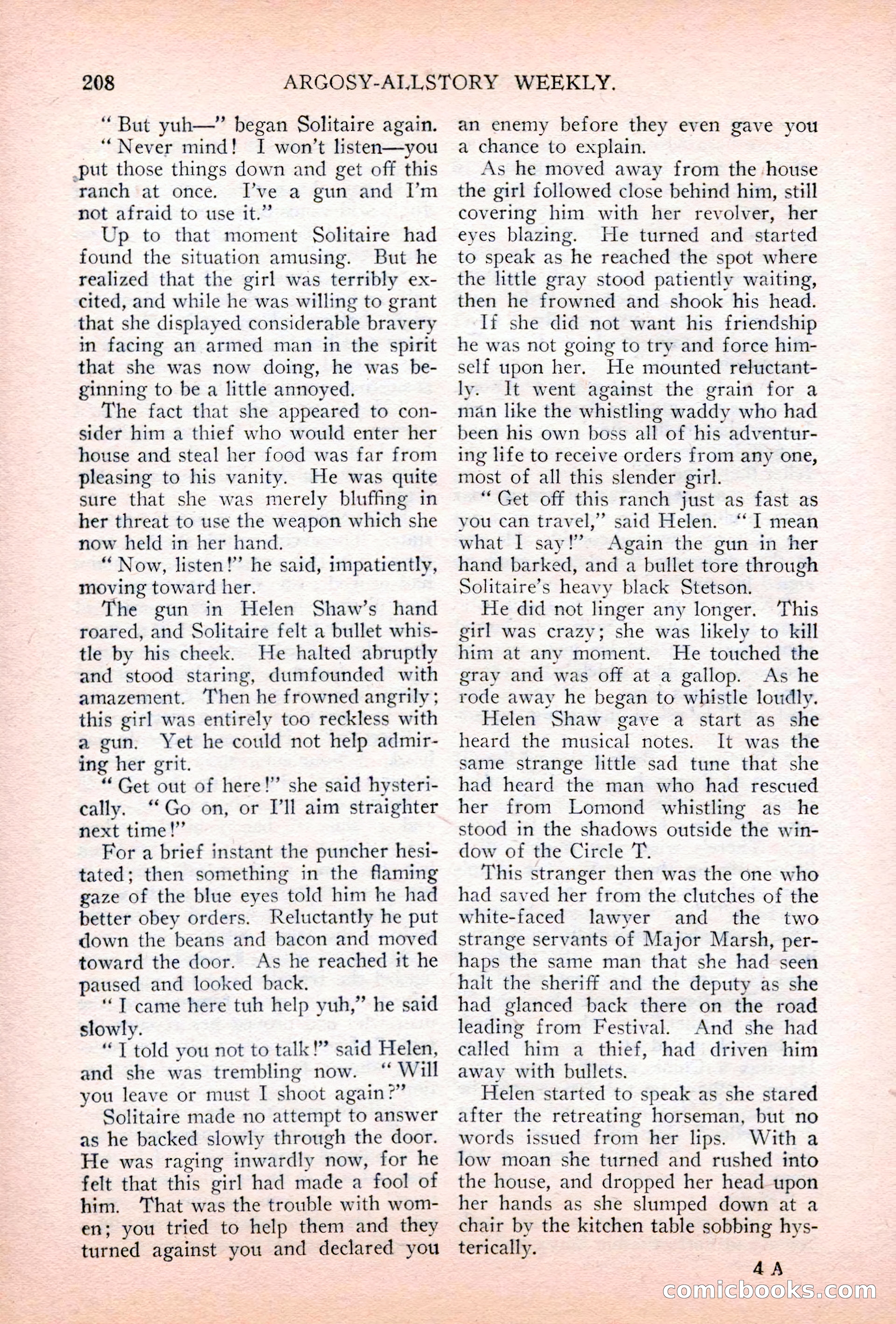 Argosy All-Story Weekly, July 7, 1928 — page 68 of 150