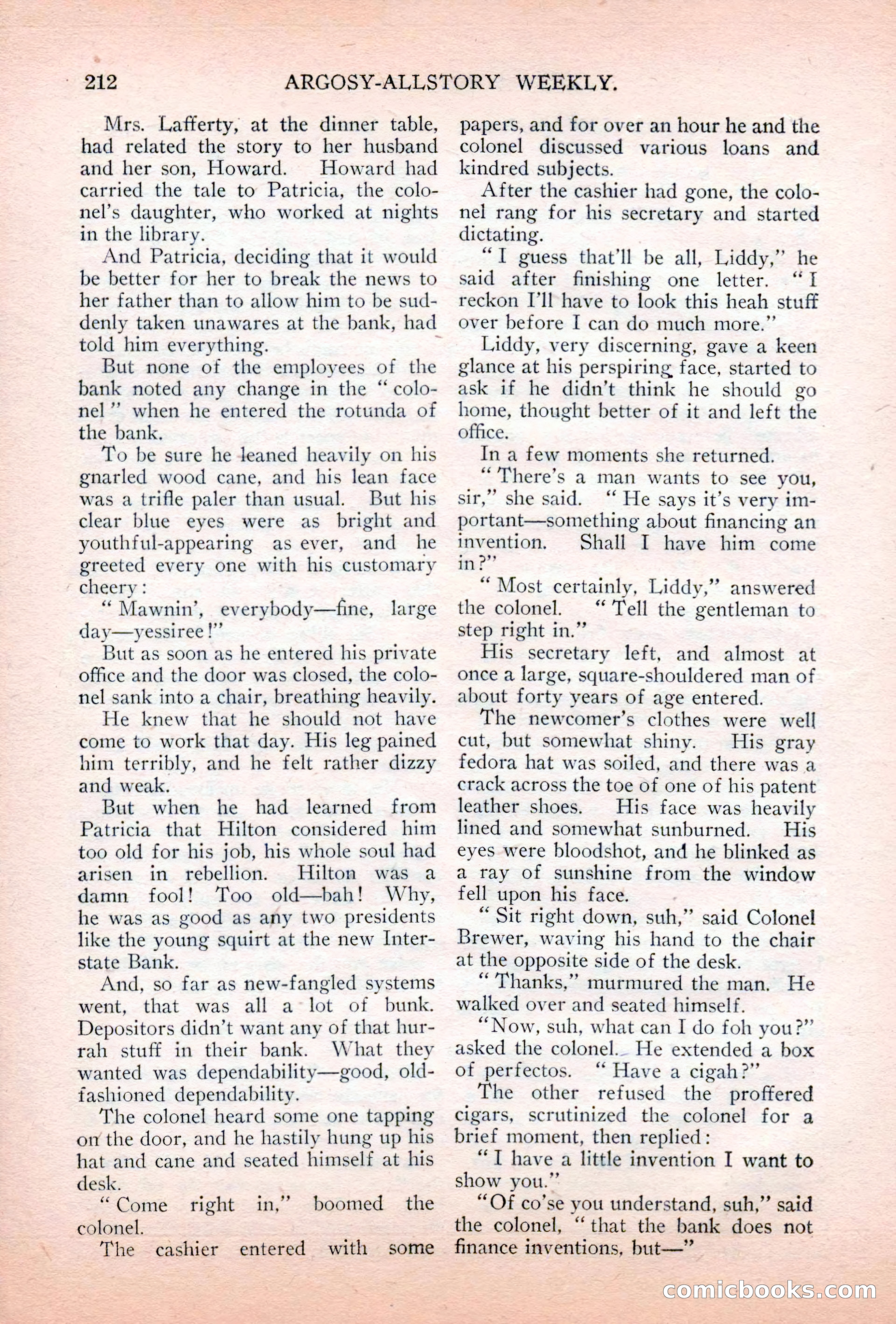 Argosy All-Story Weekly, July 7, 1928 — page 72 of 150