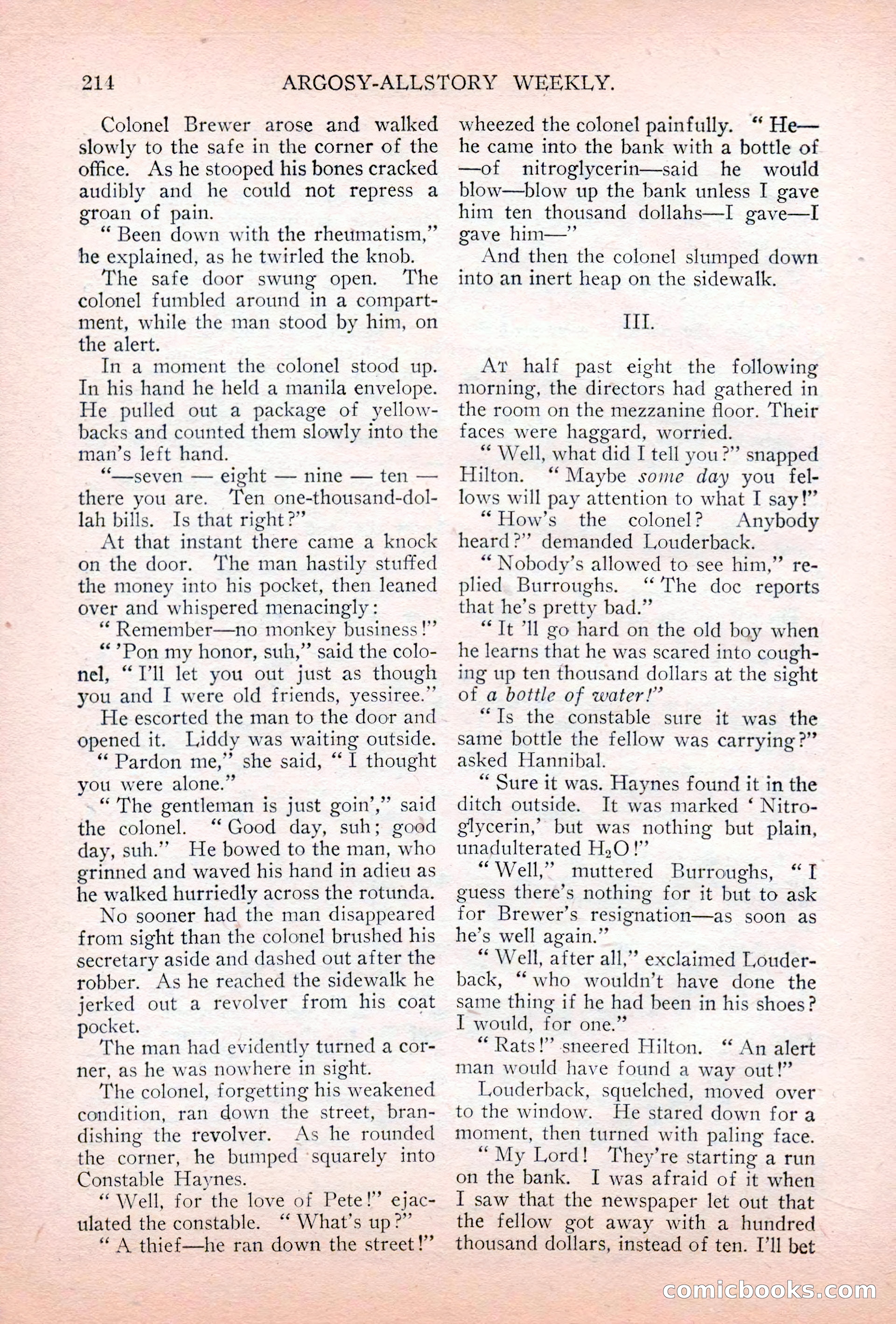 Argosy All-Story Weekly, July 7, 1928 — page 74 of 150
