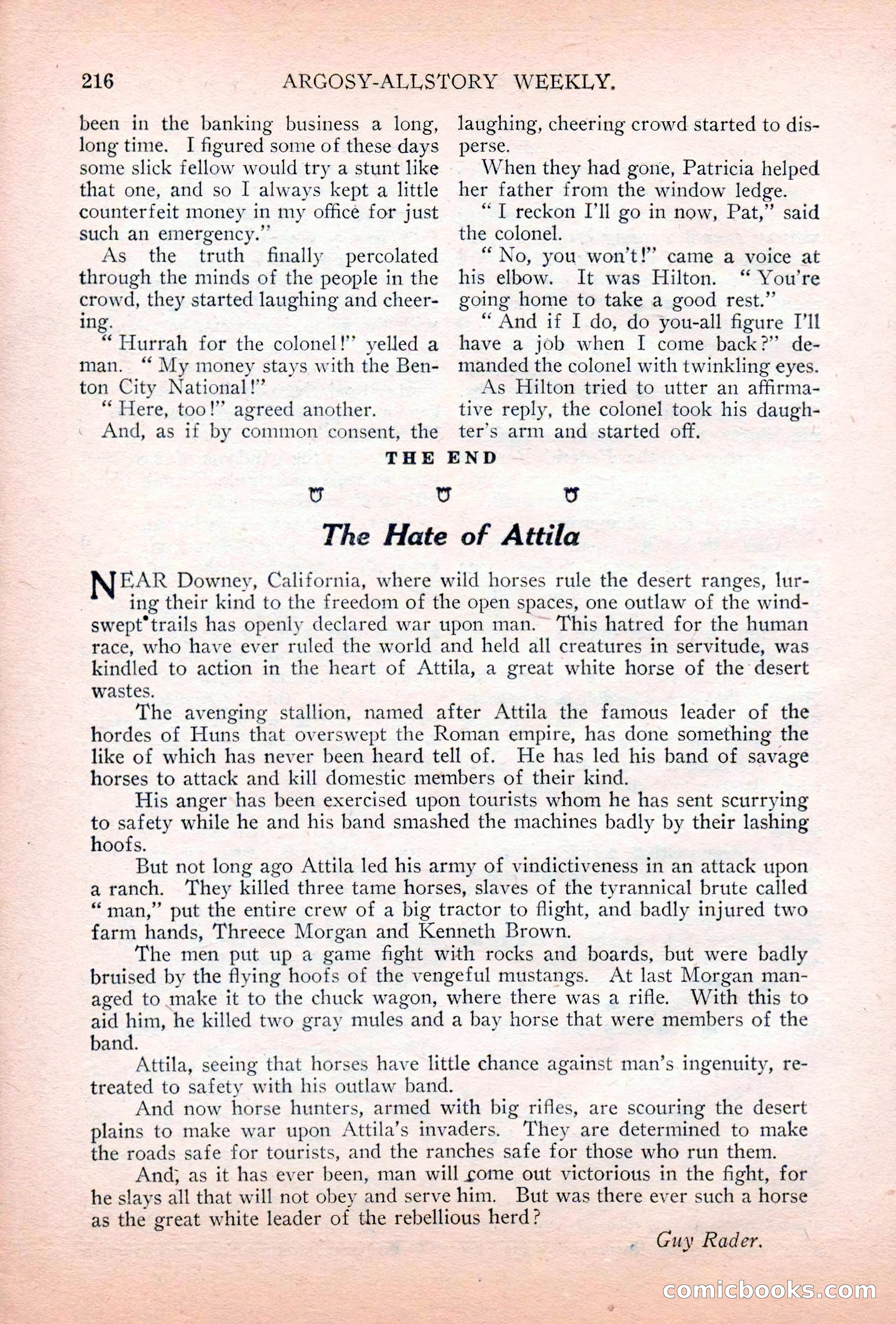 Argosy All-Story Weekly, July 7, 1928 — page 76 of 150