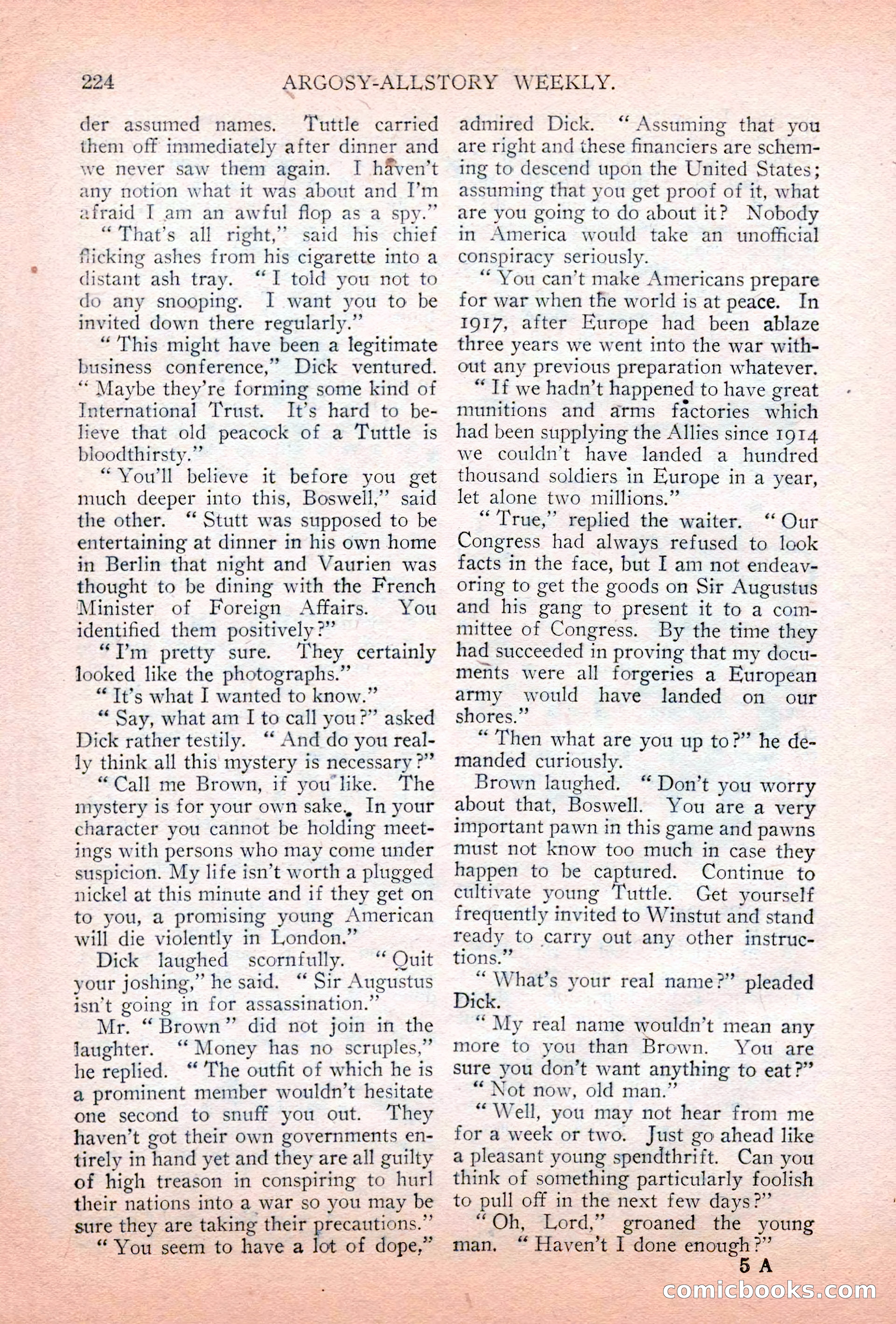 Argosy All-Story Weekly, July 7, 1928 — page 84 of 150