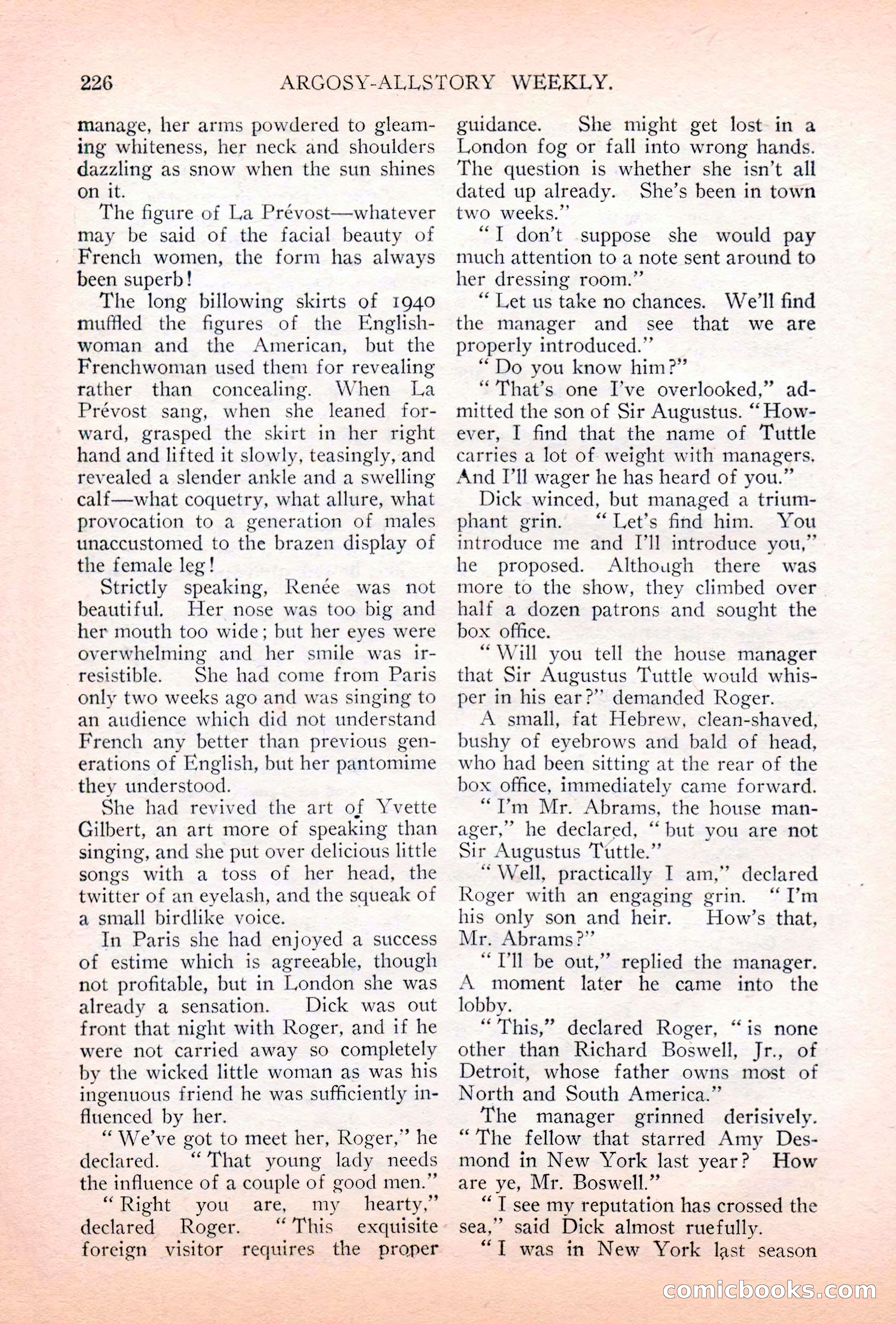 Argosy All-Story Weekly, July 7, 1928 — page 86 of 150