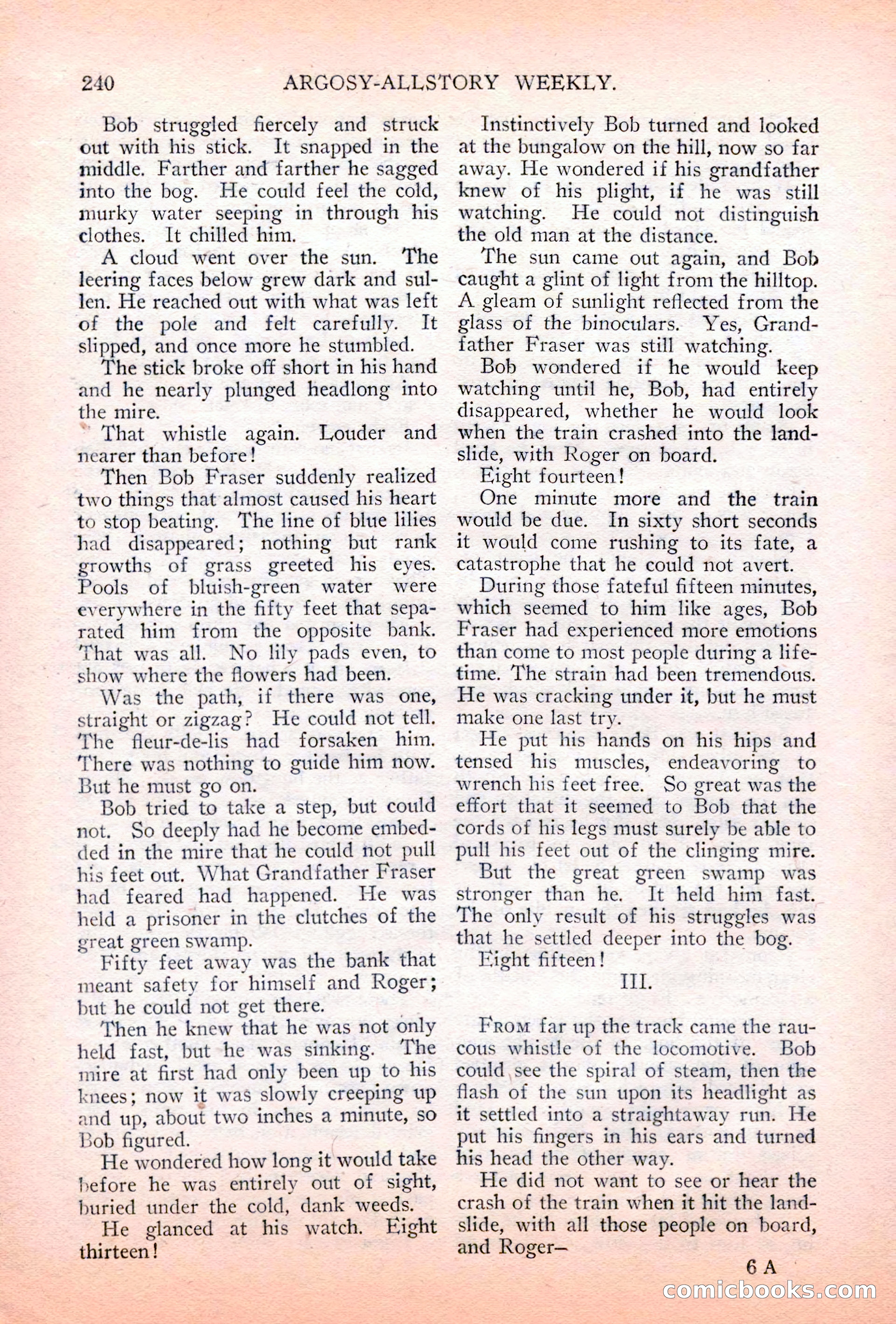 Argosy All-Story Weekly, July 7, 1928 — page 100 of 150