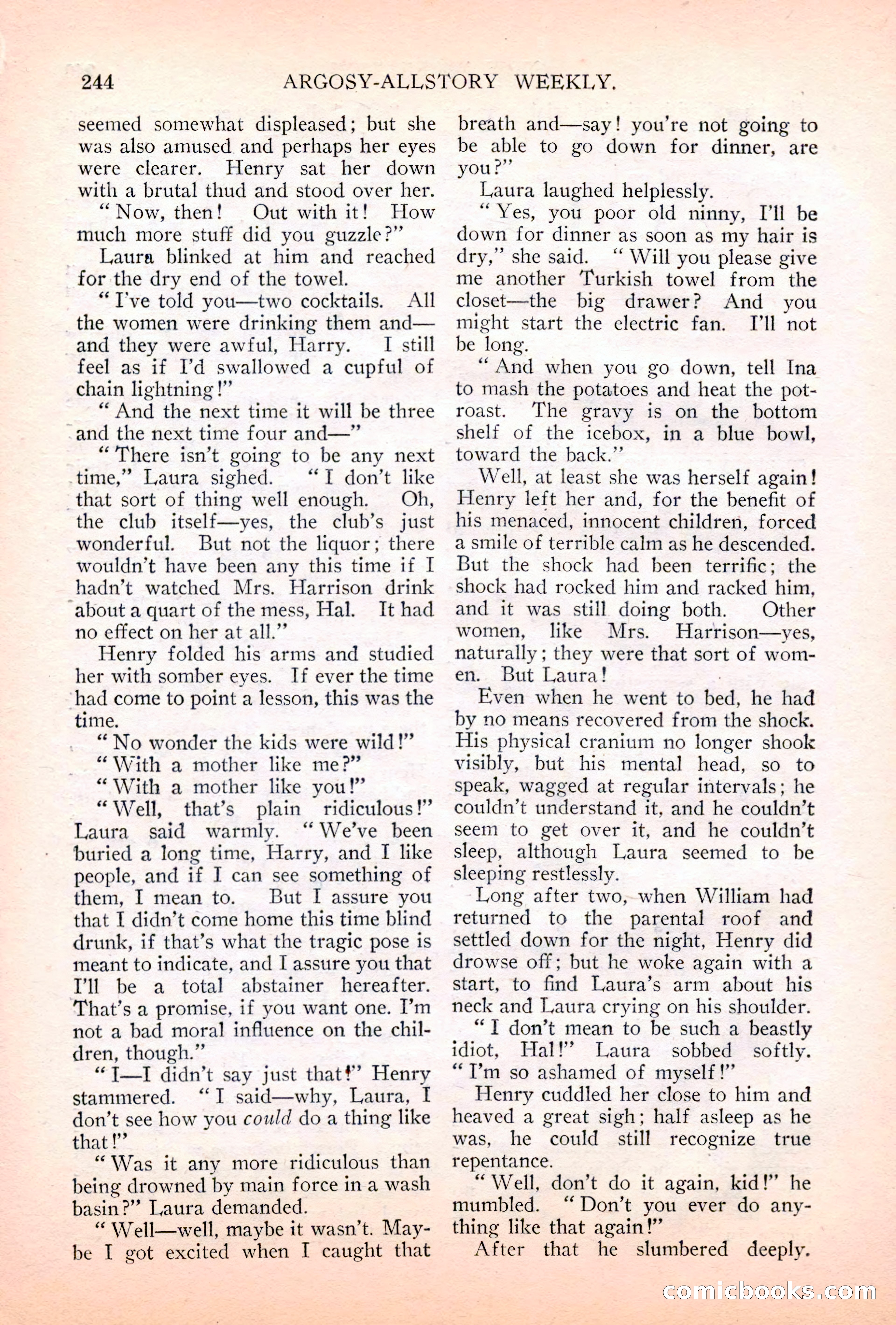 Argosy All-Story Weekly, July 7, 1928 — page 104 of 150