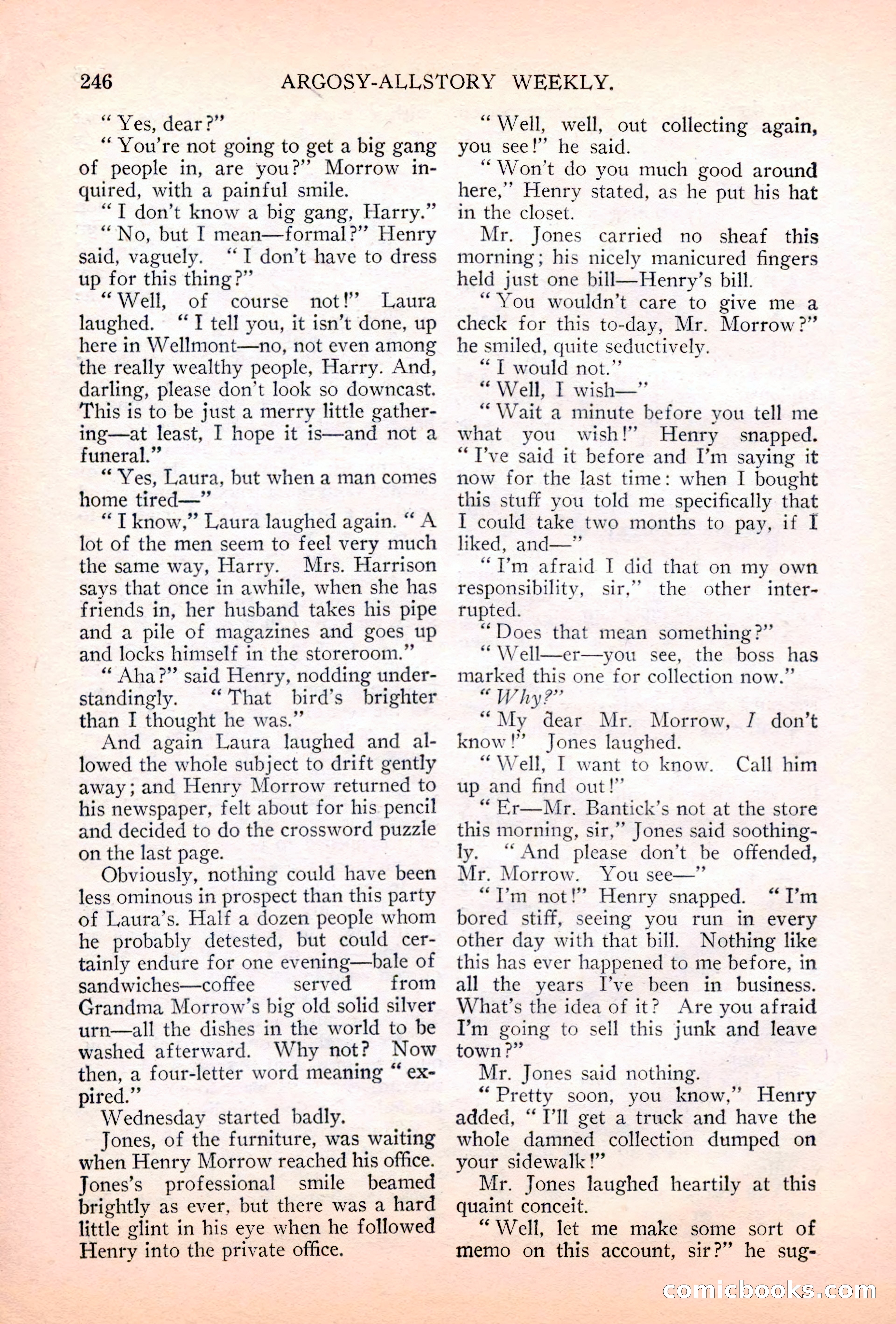 Argosy All-Story Weekly, July 7, 1928 — page 106 of 150