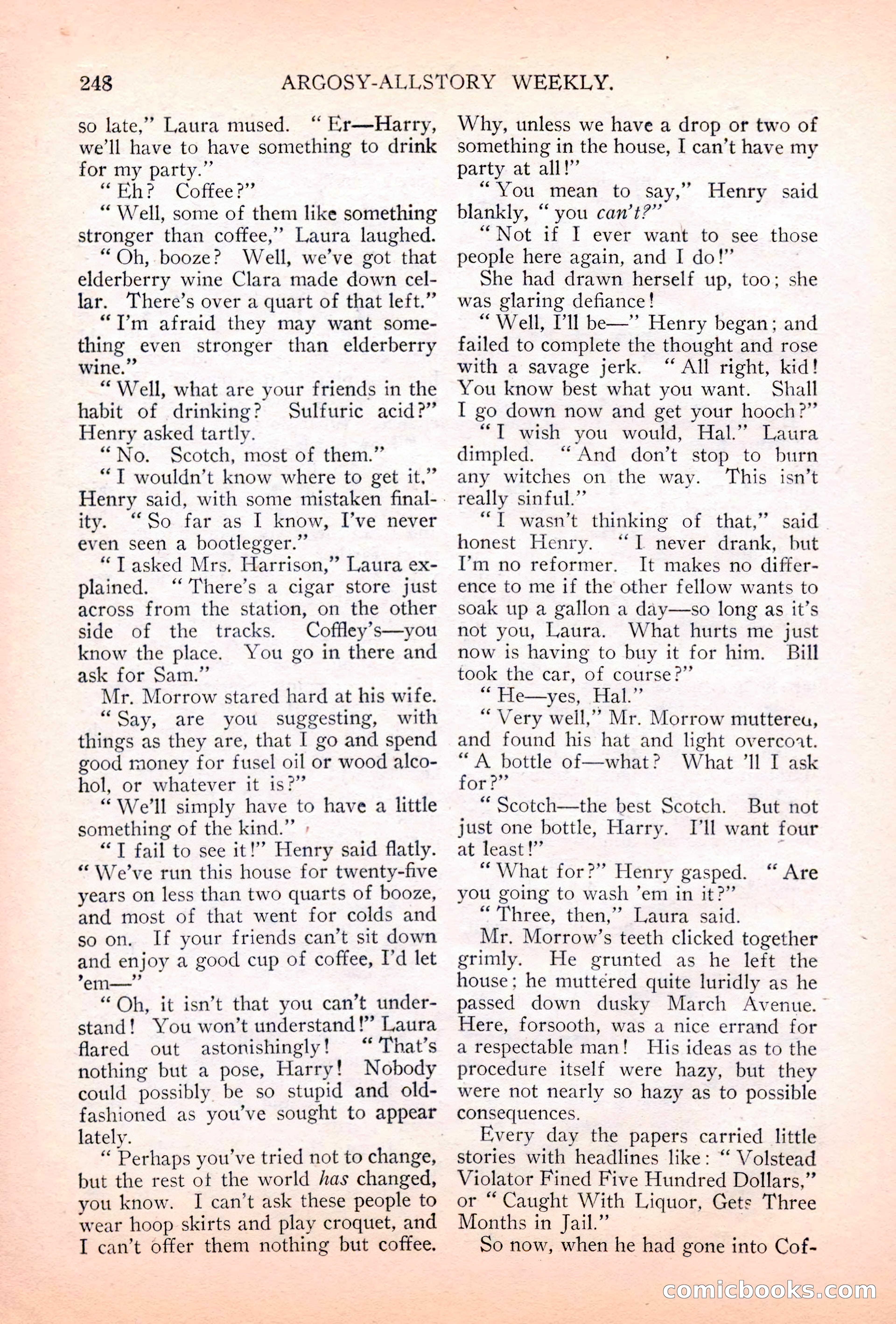 Argosy All-Story Weekly, July 7, 1928 — page 108 of 150