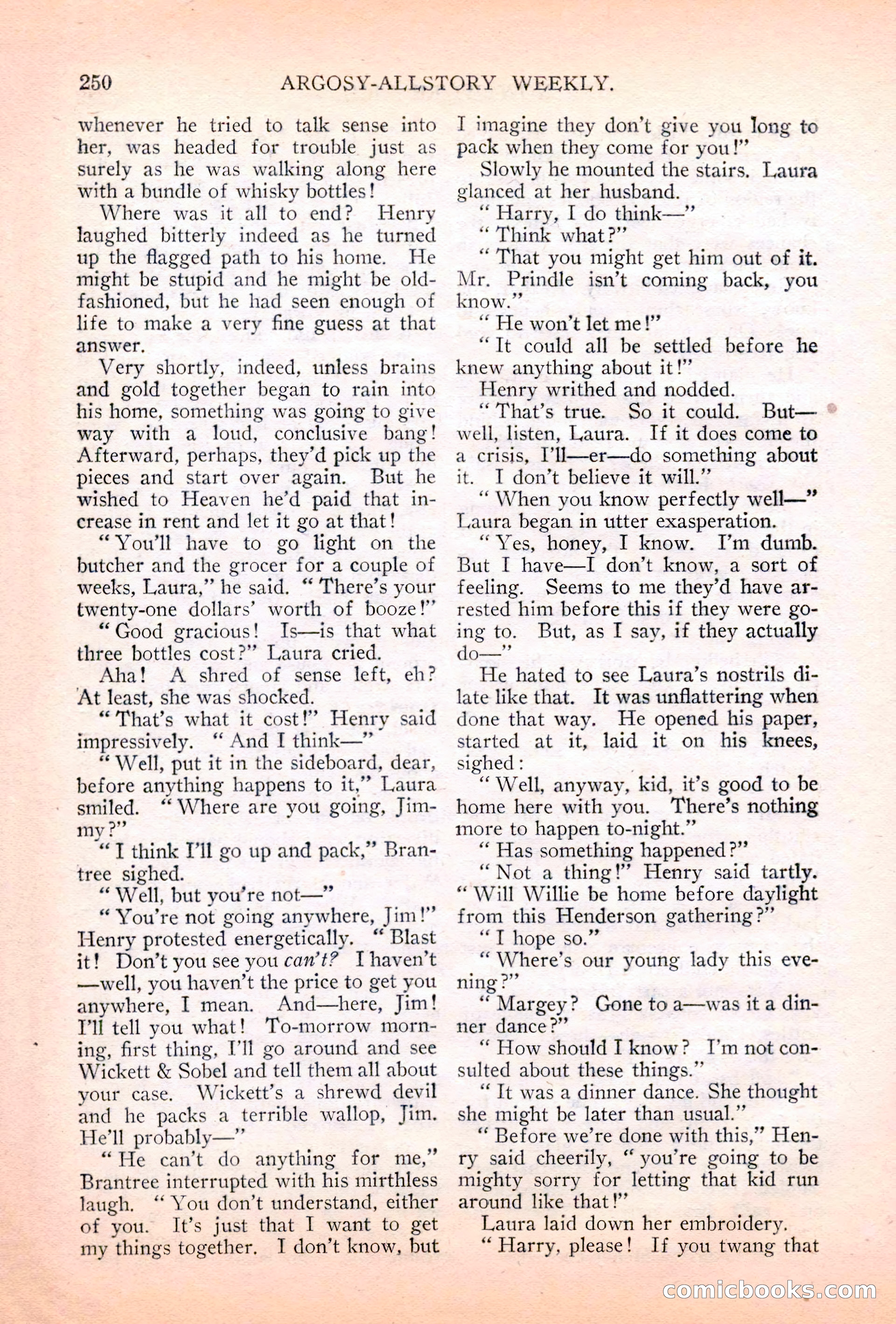 Argosy All-Story Weekly, July 7, 1928 — page 110 of 150