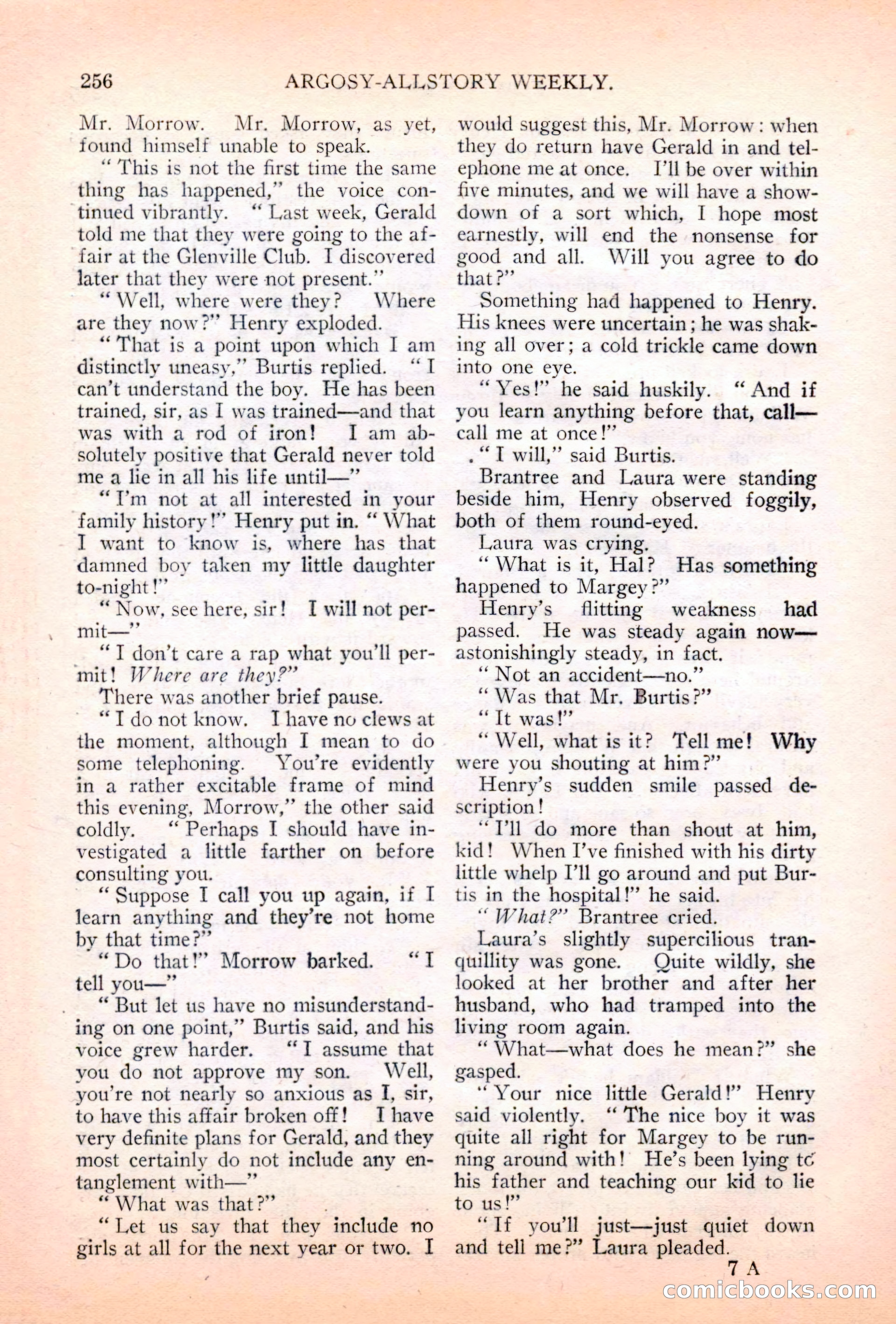 Argosy All-Story Weekly, July 7, 1928 — page 116 of 150