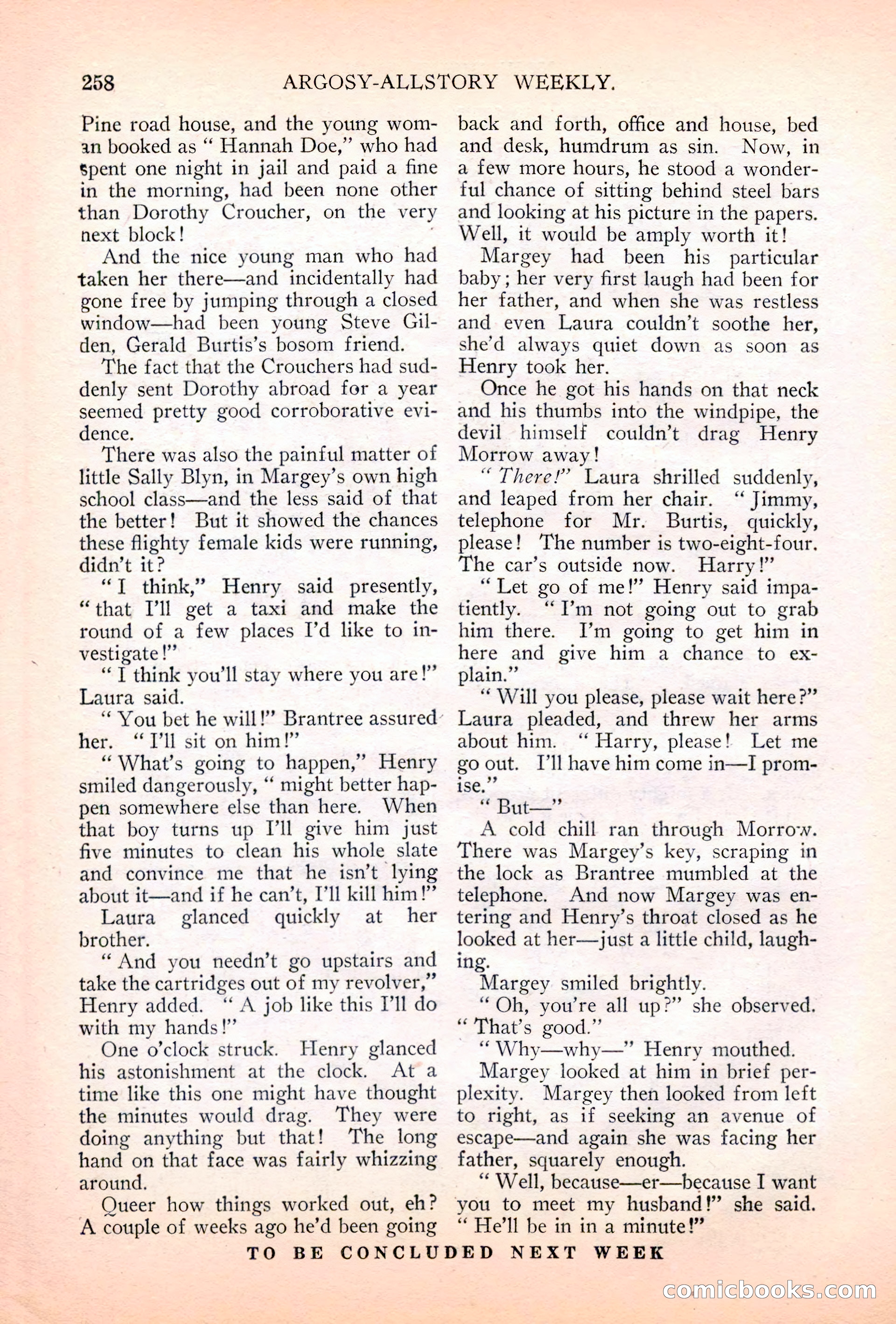 Argosy All-Story Weekly, July 7, 1928 — page 118 of 150