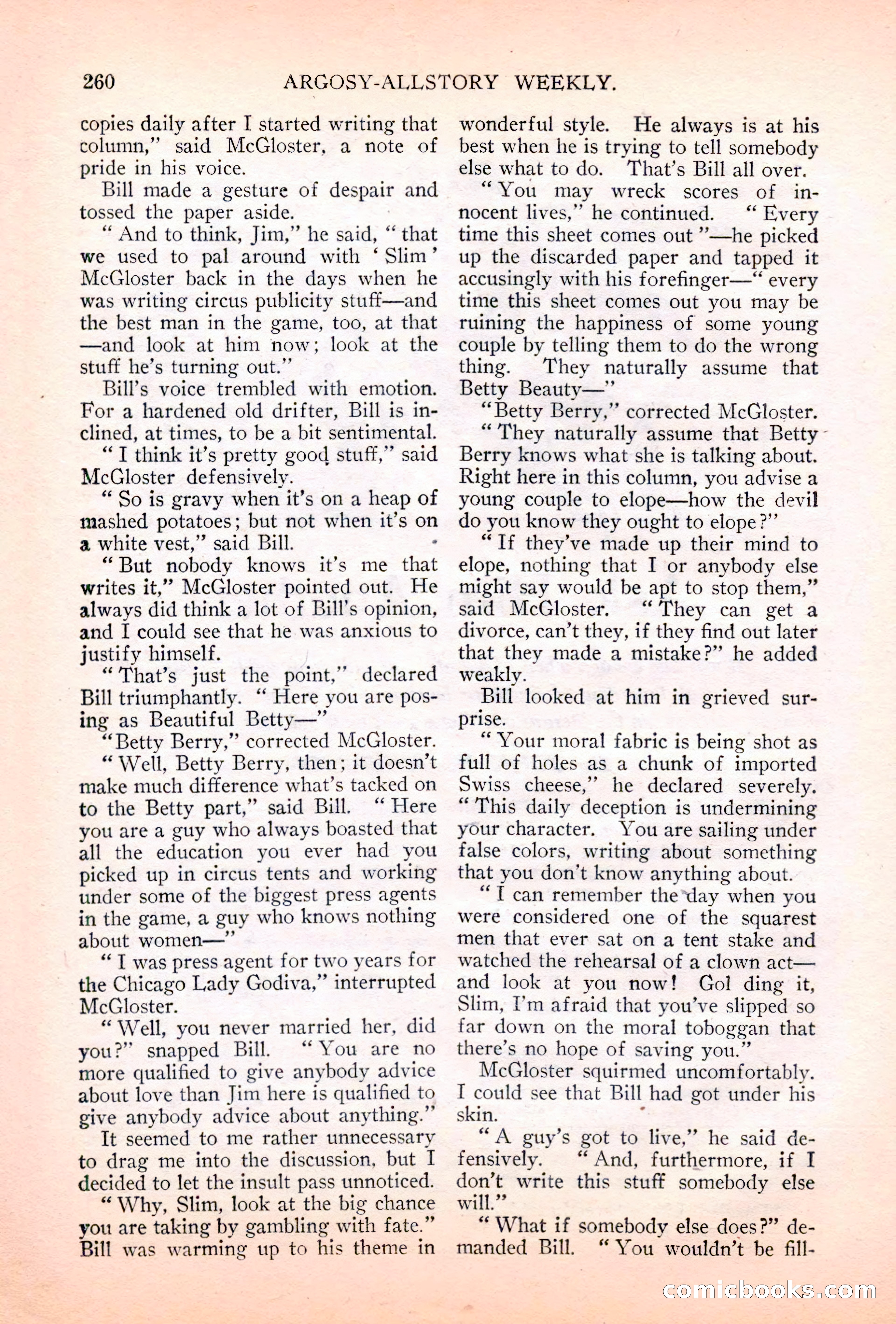 Argosy All-Story Weekly, July 7, 1928 — page 120 of 150