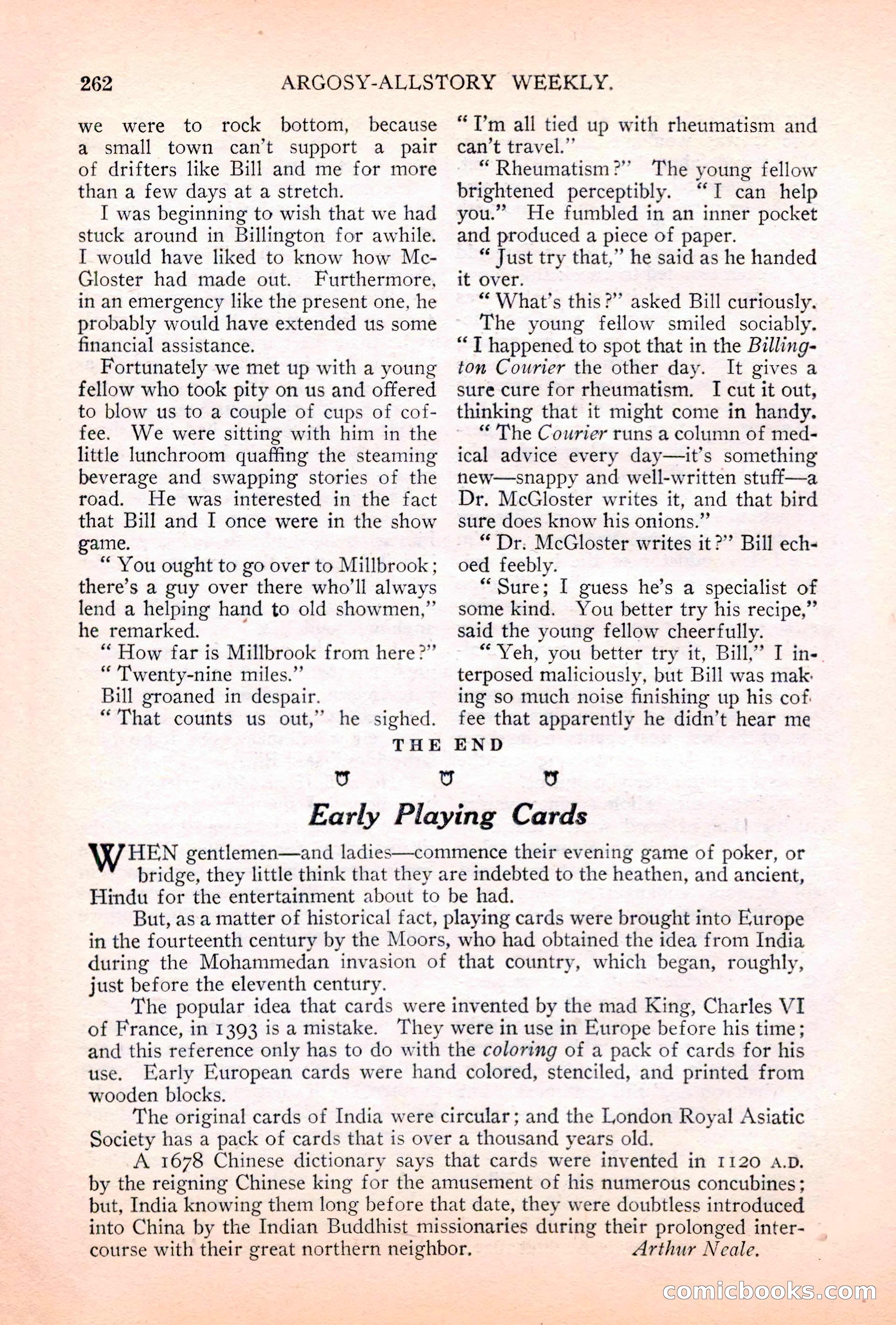 Argosy All-Story Weekly, July 7, 1928 — page 122 of 150