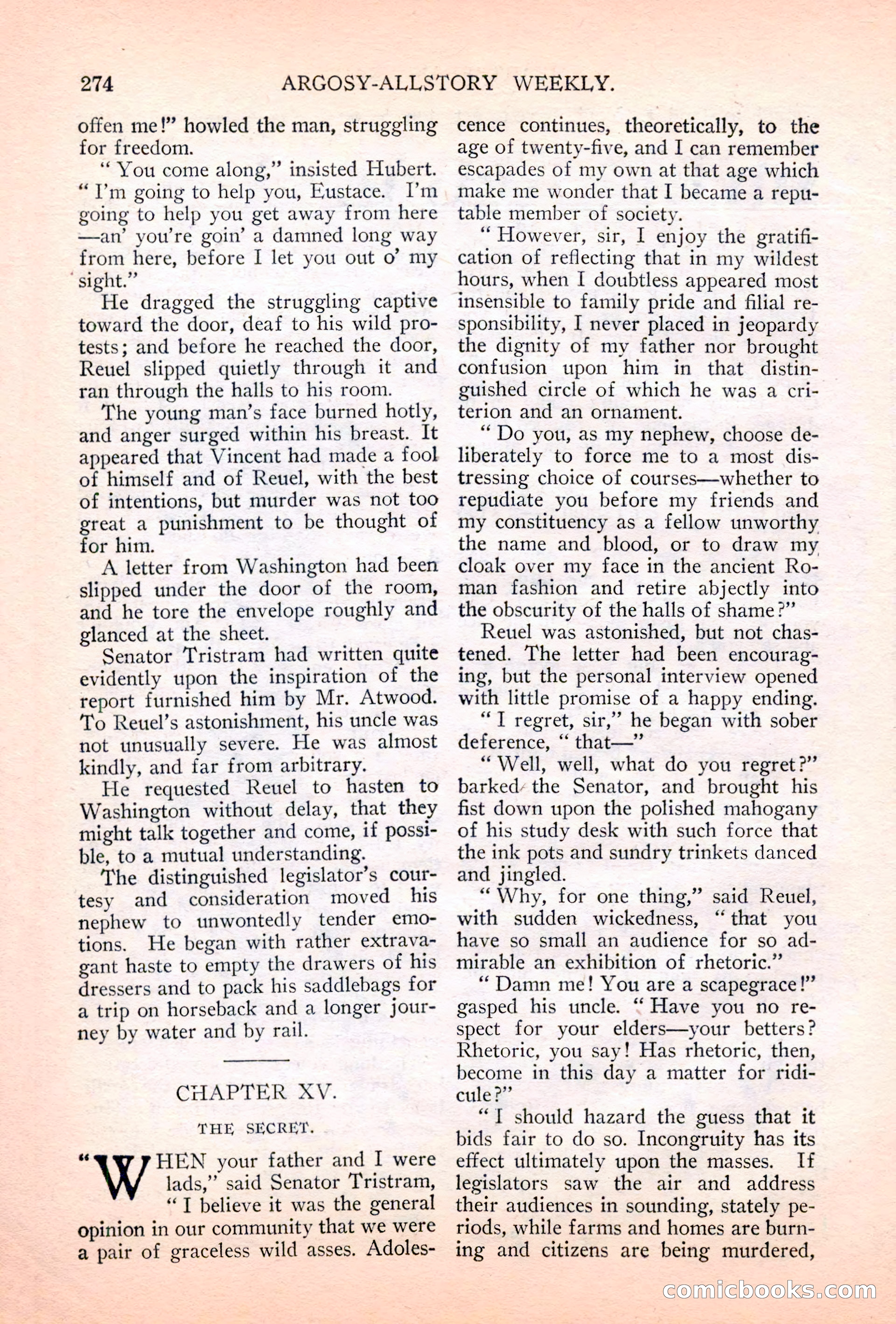 Argosy All-Story Weekly, July 7, 1928 — page 134 of 150