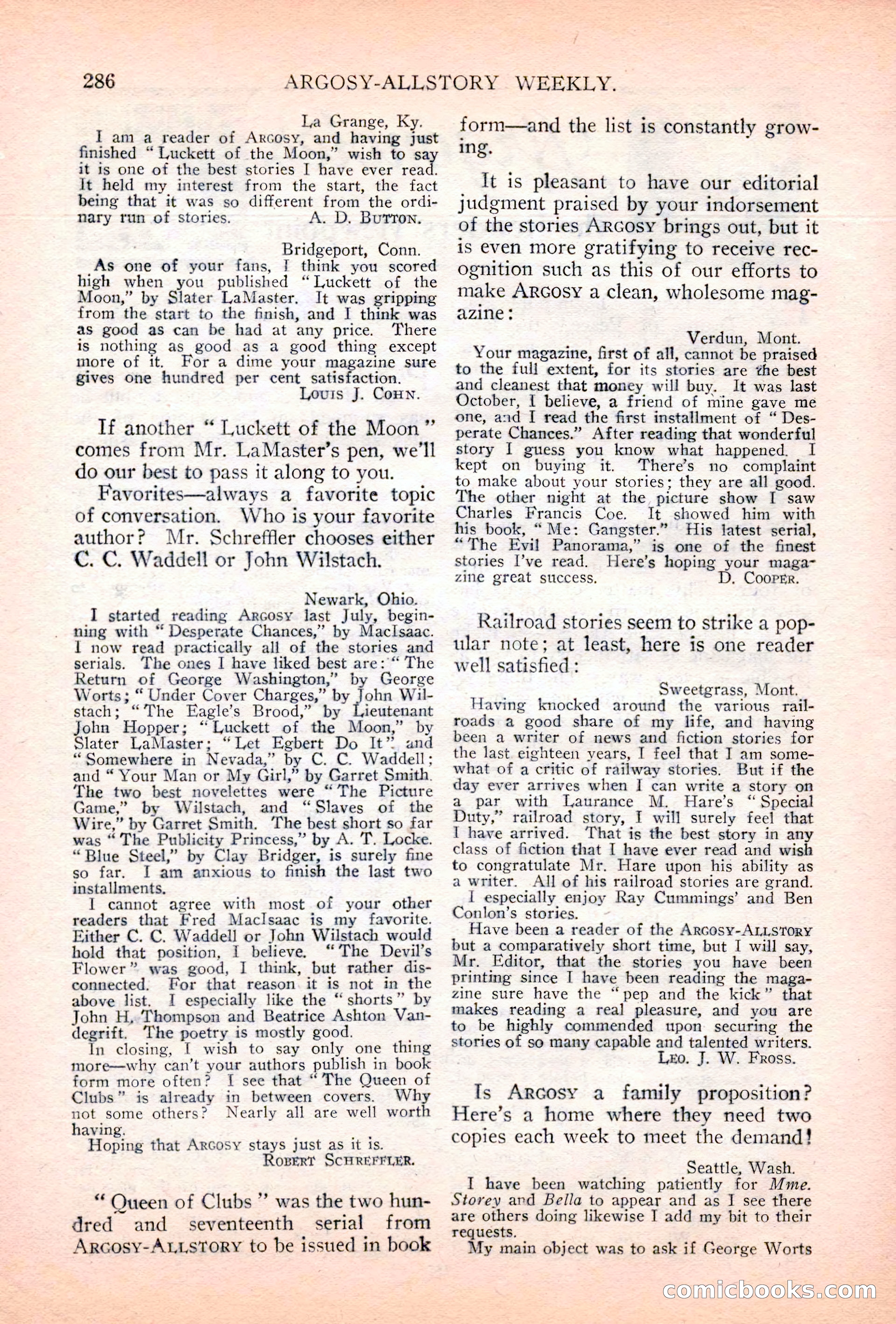 Argosy All-Story Weekly, July 7, 1928 — page 146 of 150