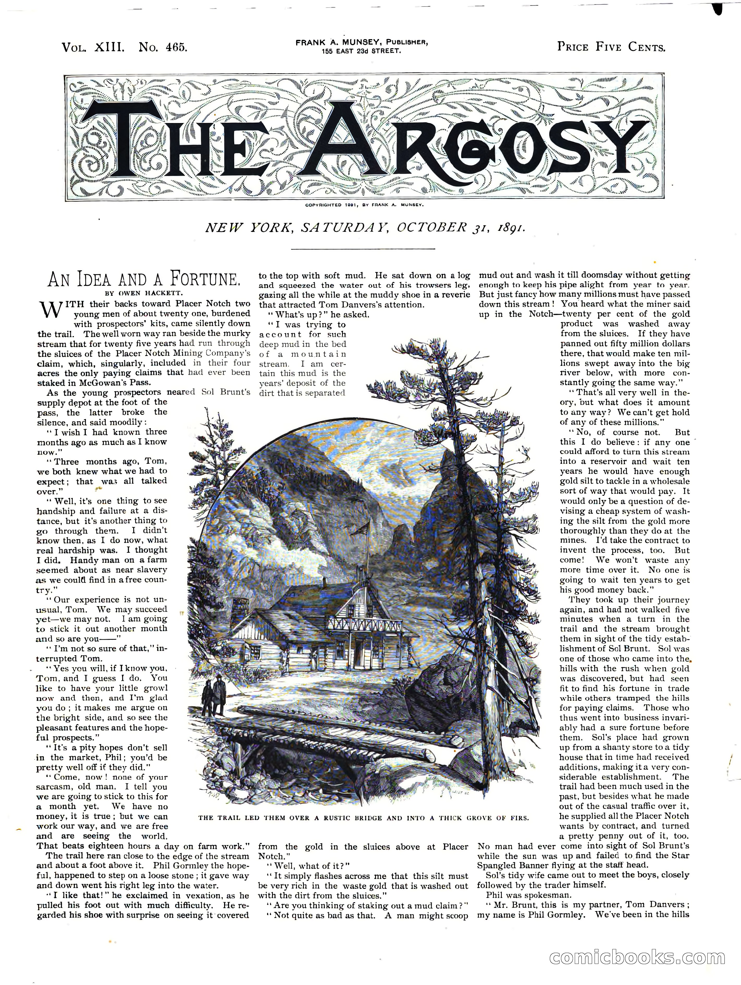 The Argosy, Vol. XIII No. 465