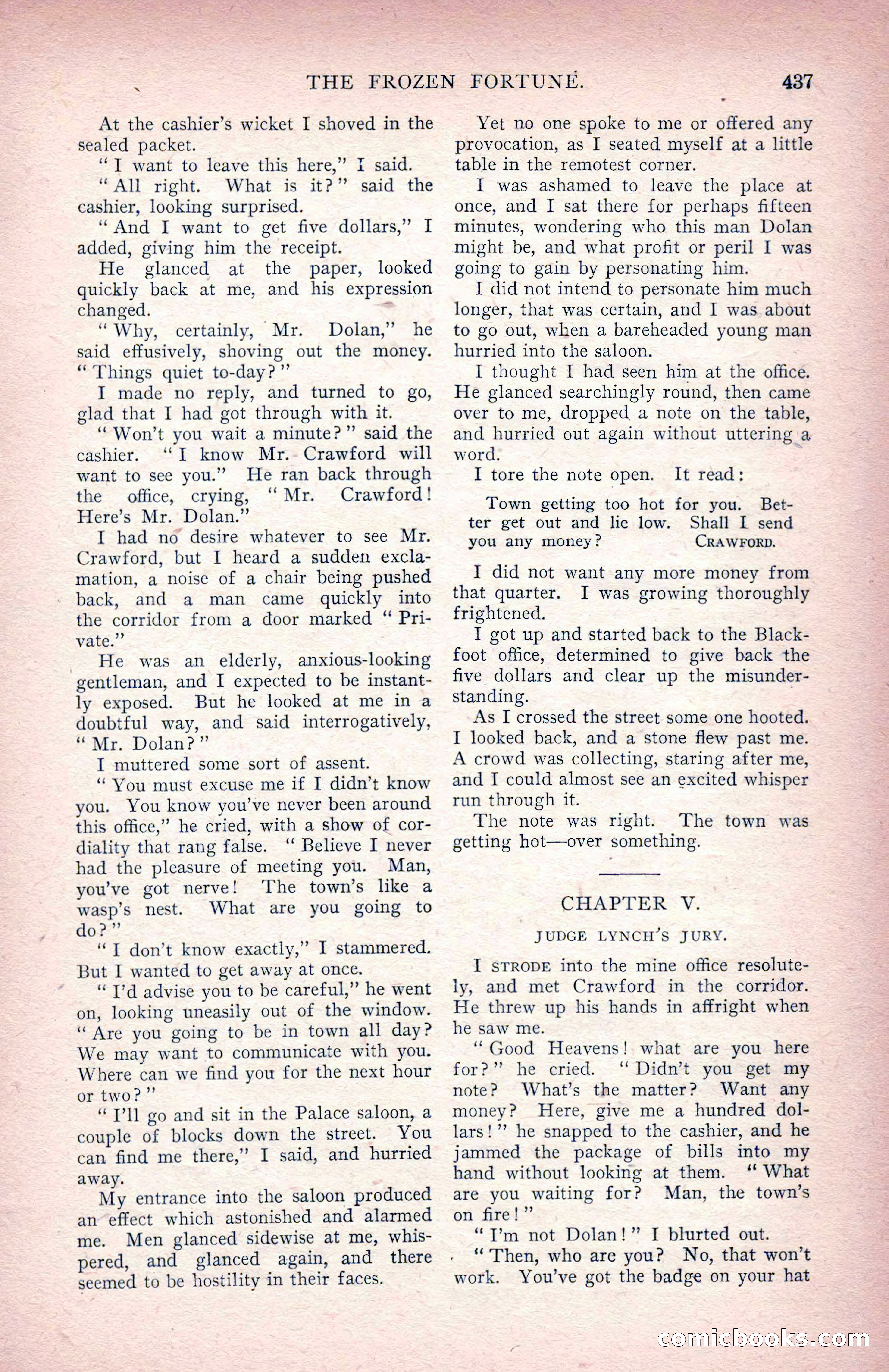 The Argosy for June 1908 — page 63 of 236