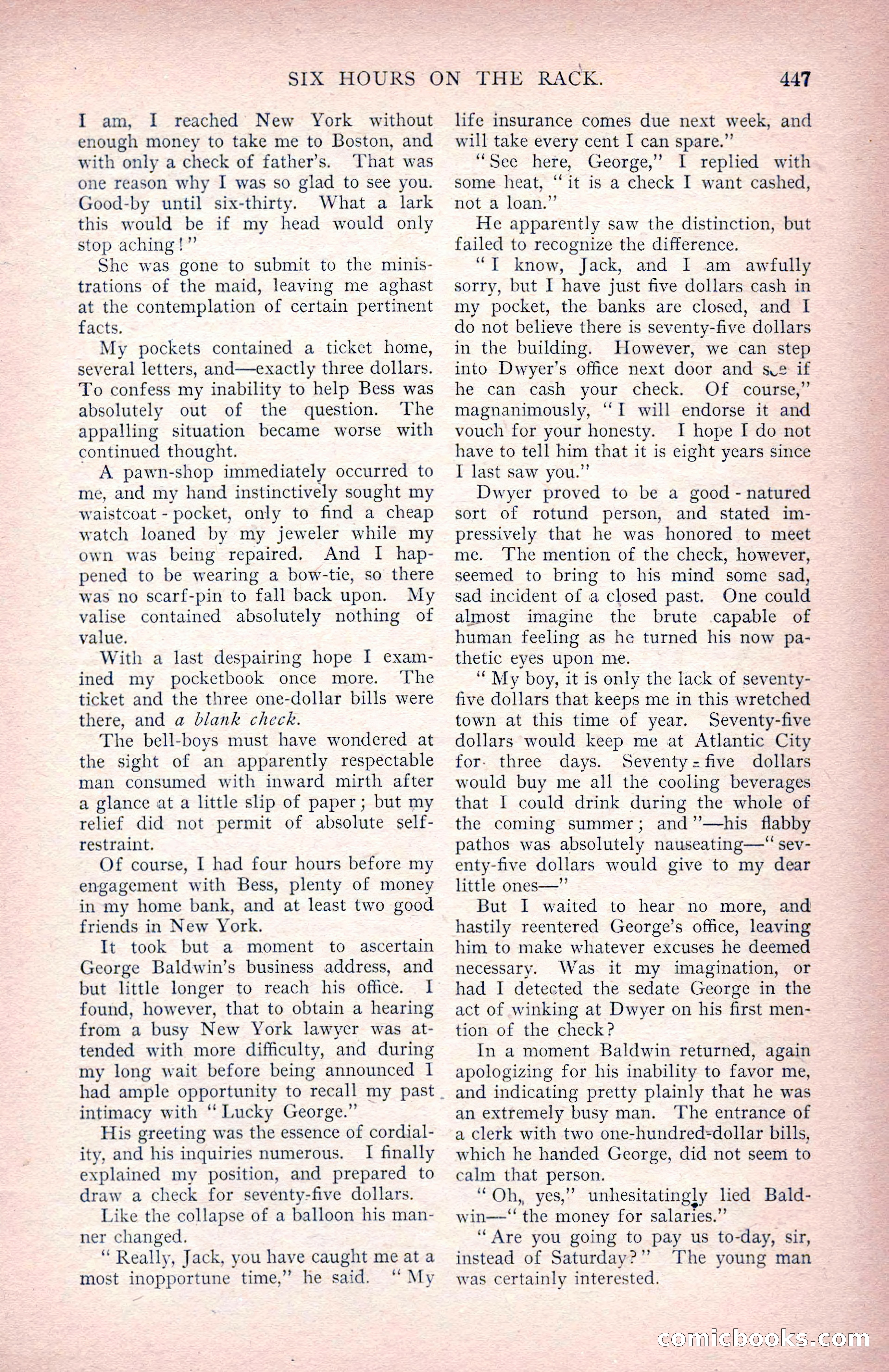 The Argosy for June 1908 — page 73 of 236