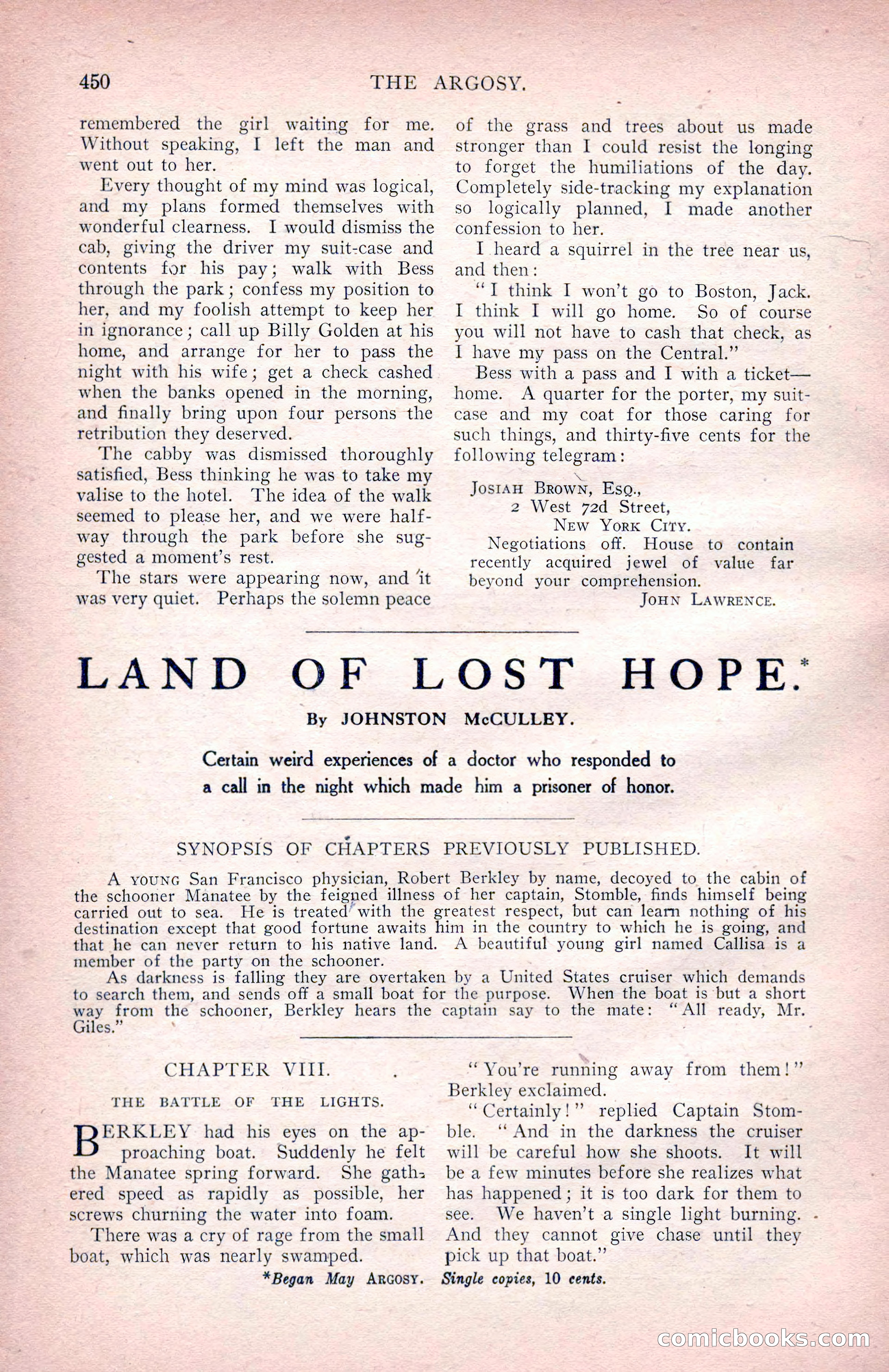 The Argosy for June 1908 — page 76 of 236