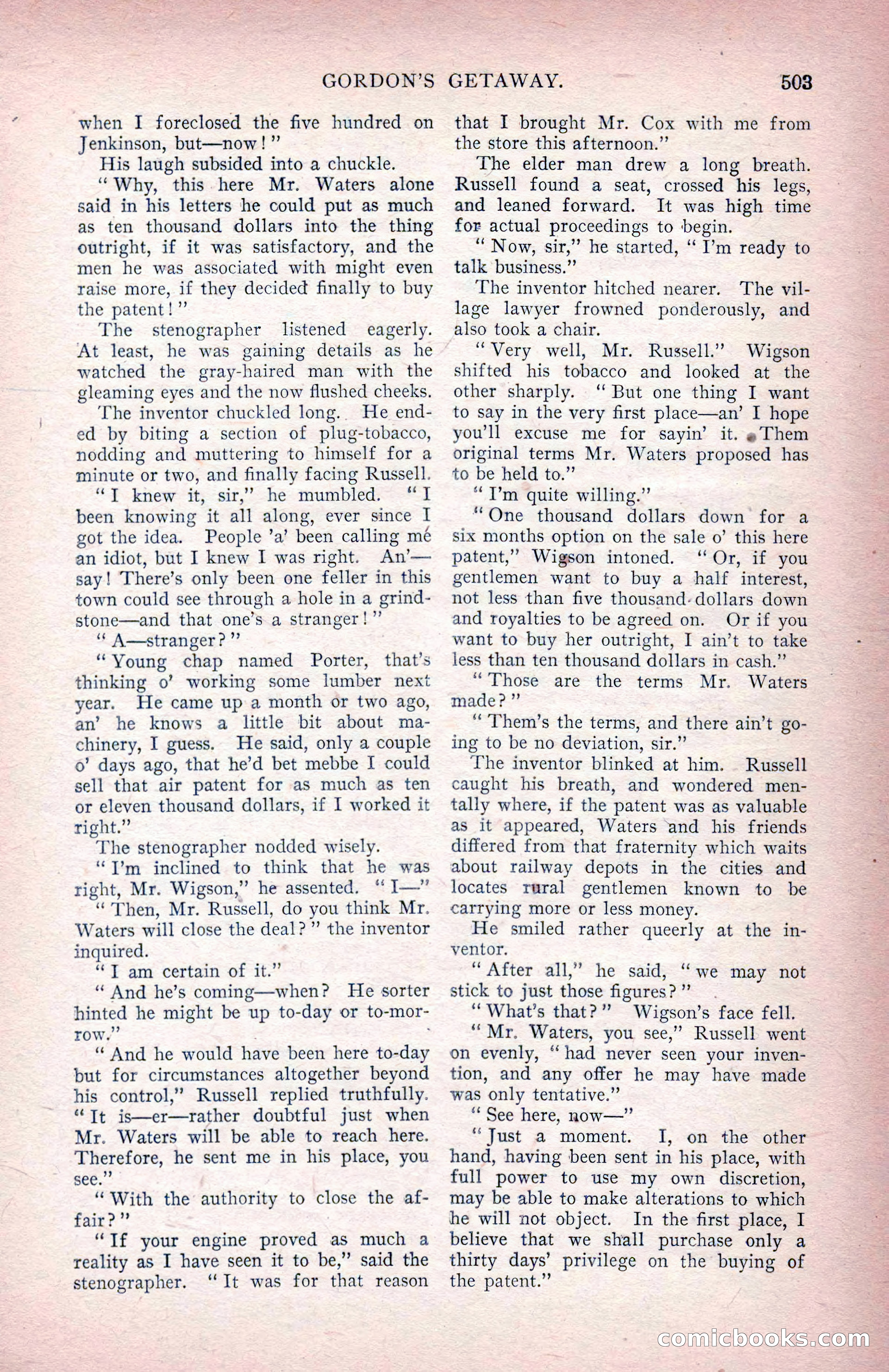 The Argosy for June 1908 — page 129 of 236