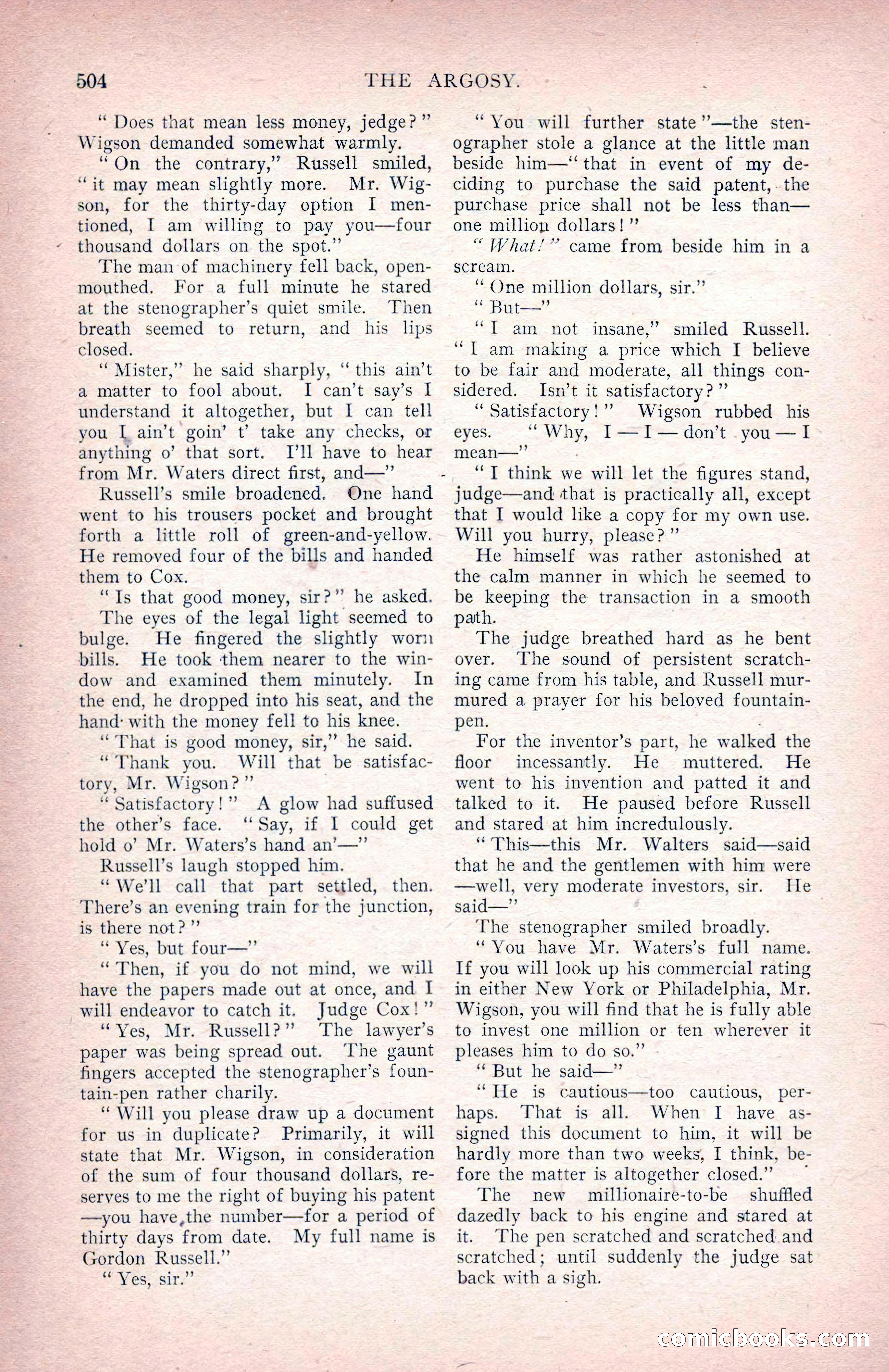 The Argosy for June 1908 — page 130 of 236