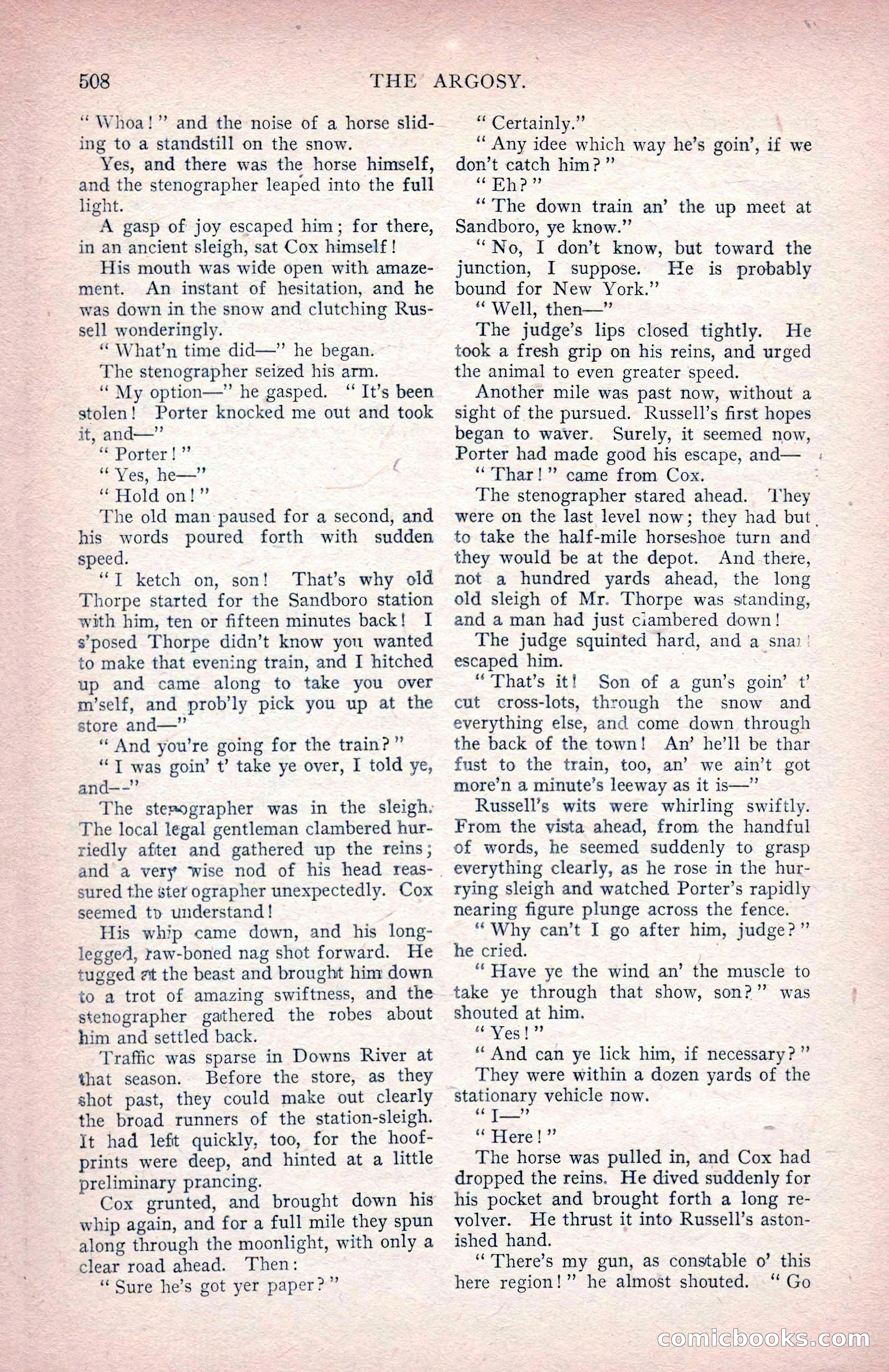 The Argosy for June 1908 — page 134 of 236