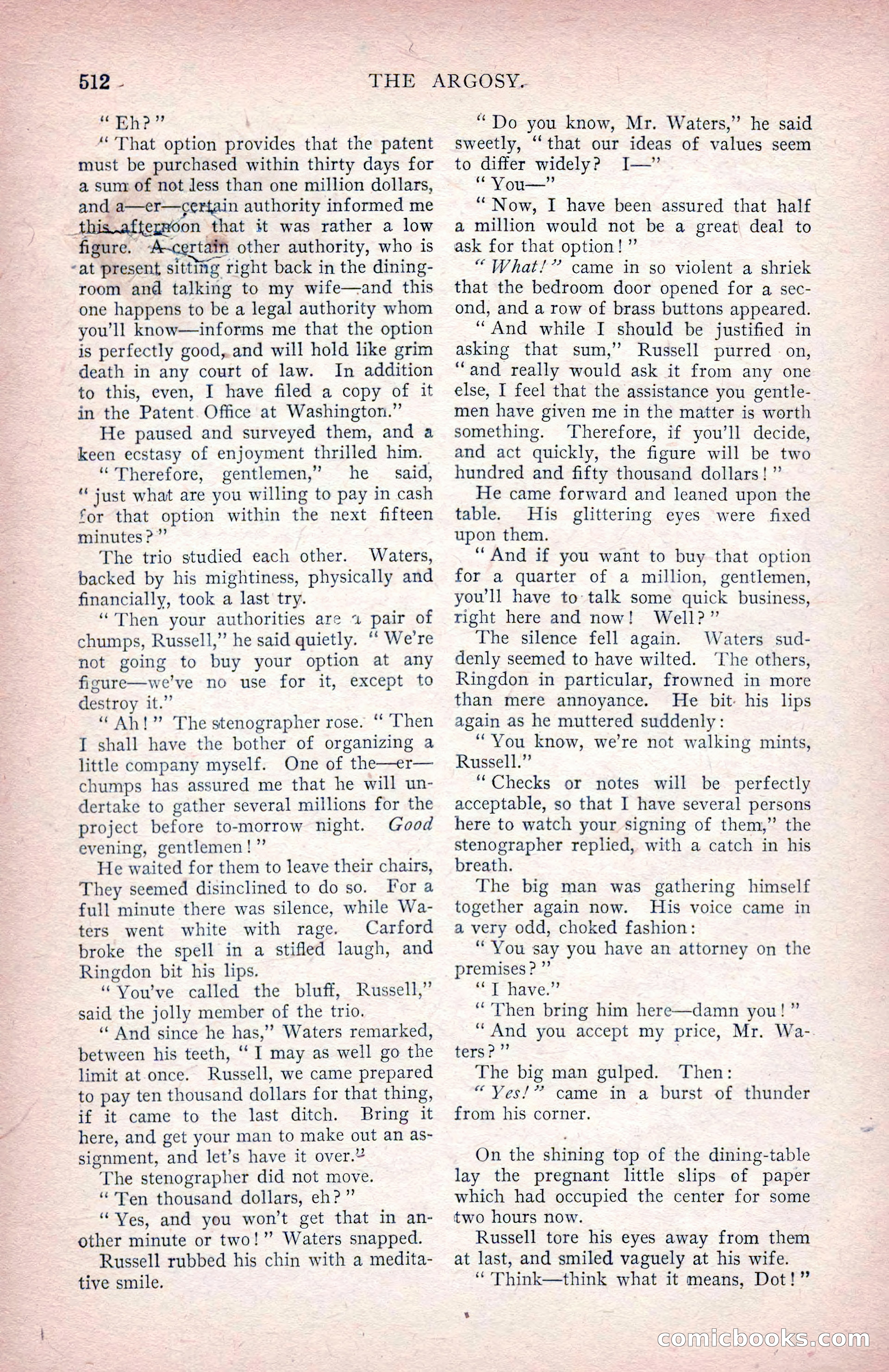 The Argosy for June 1908 — page 138 of 236