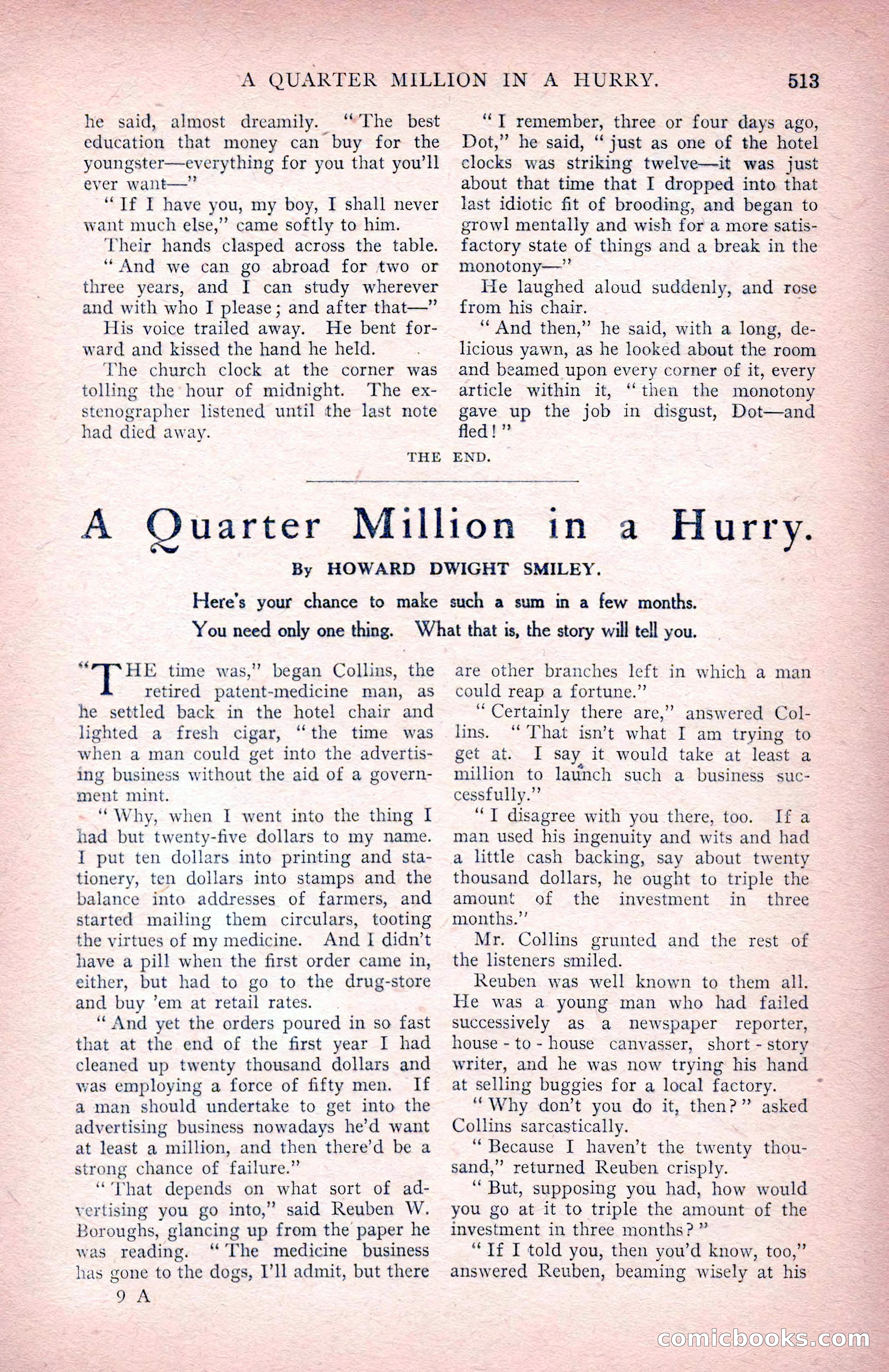 The Argosy for June 1908 — page 139 of 236