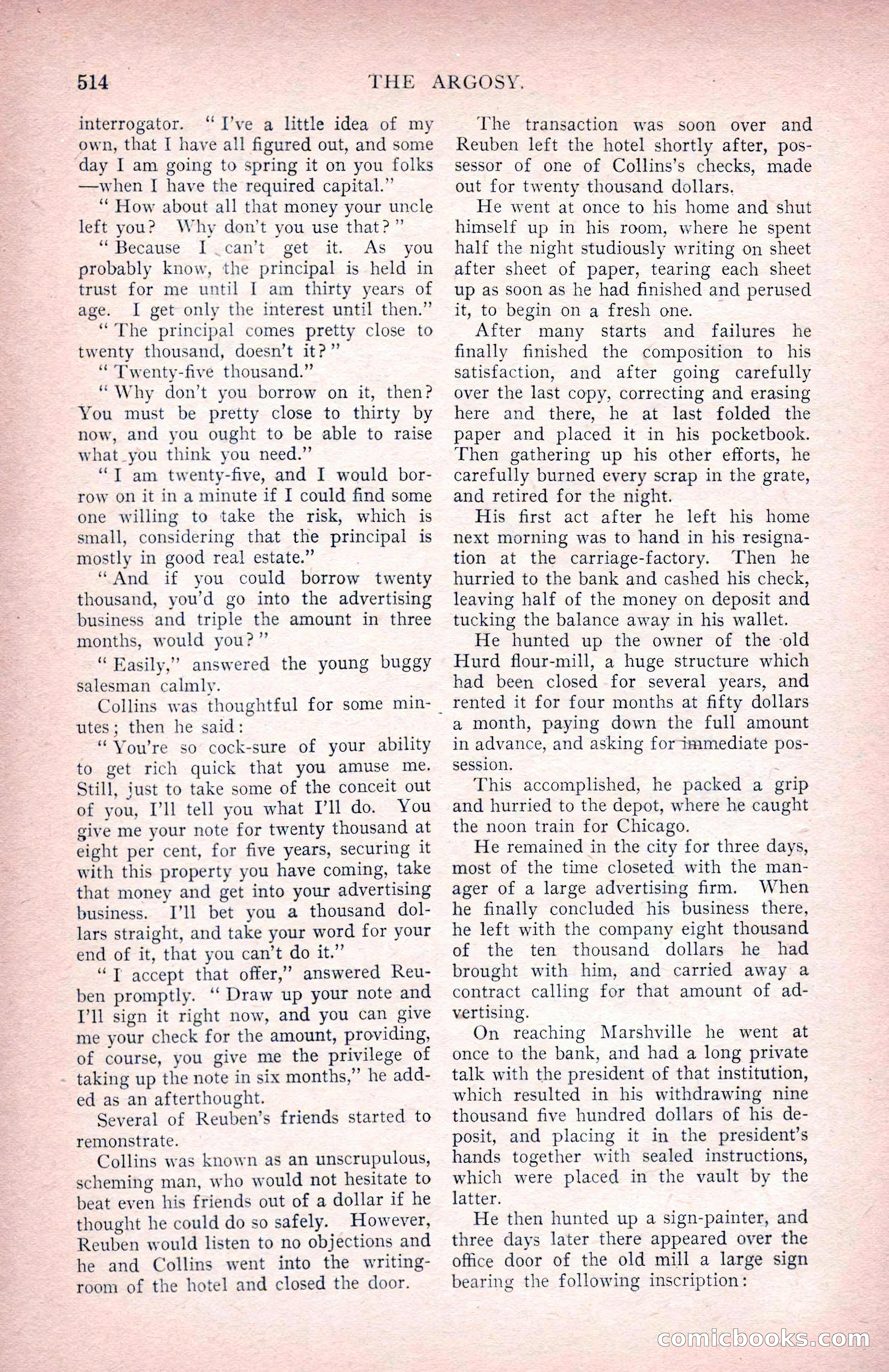 The Argosy for June 1908 — page 140 of 236