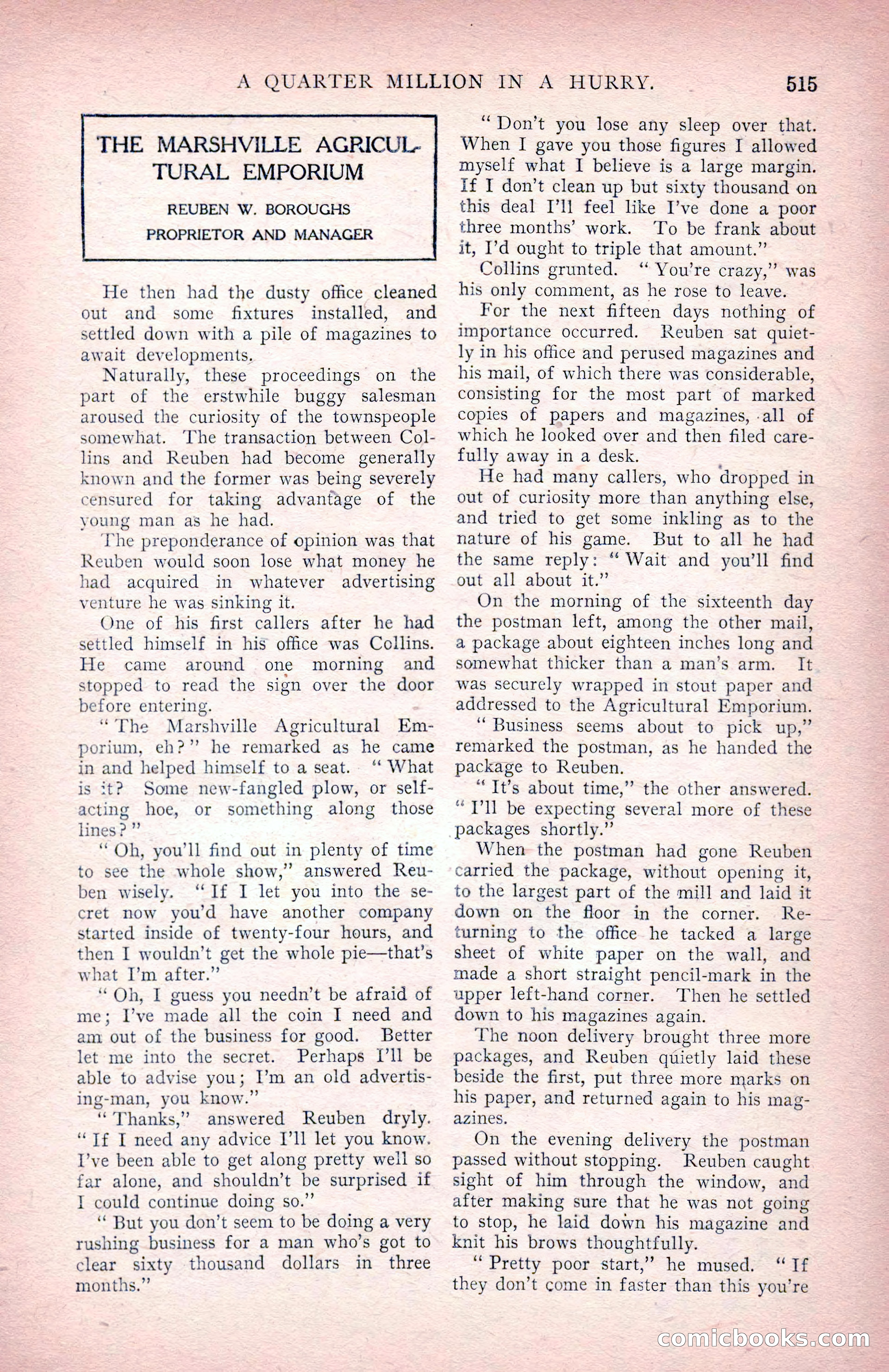 The Argosy for June 1908 — page 141 of 236