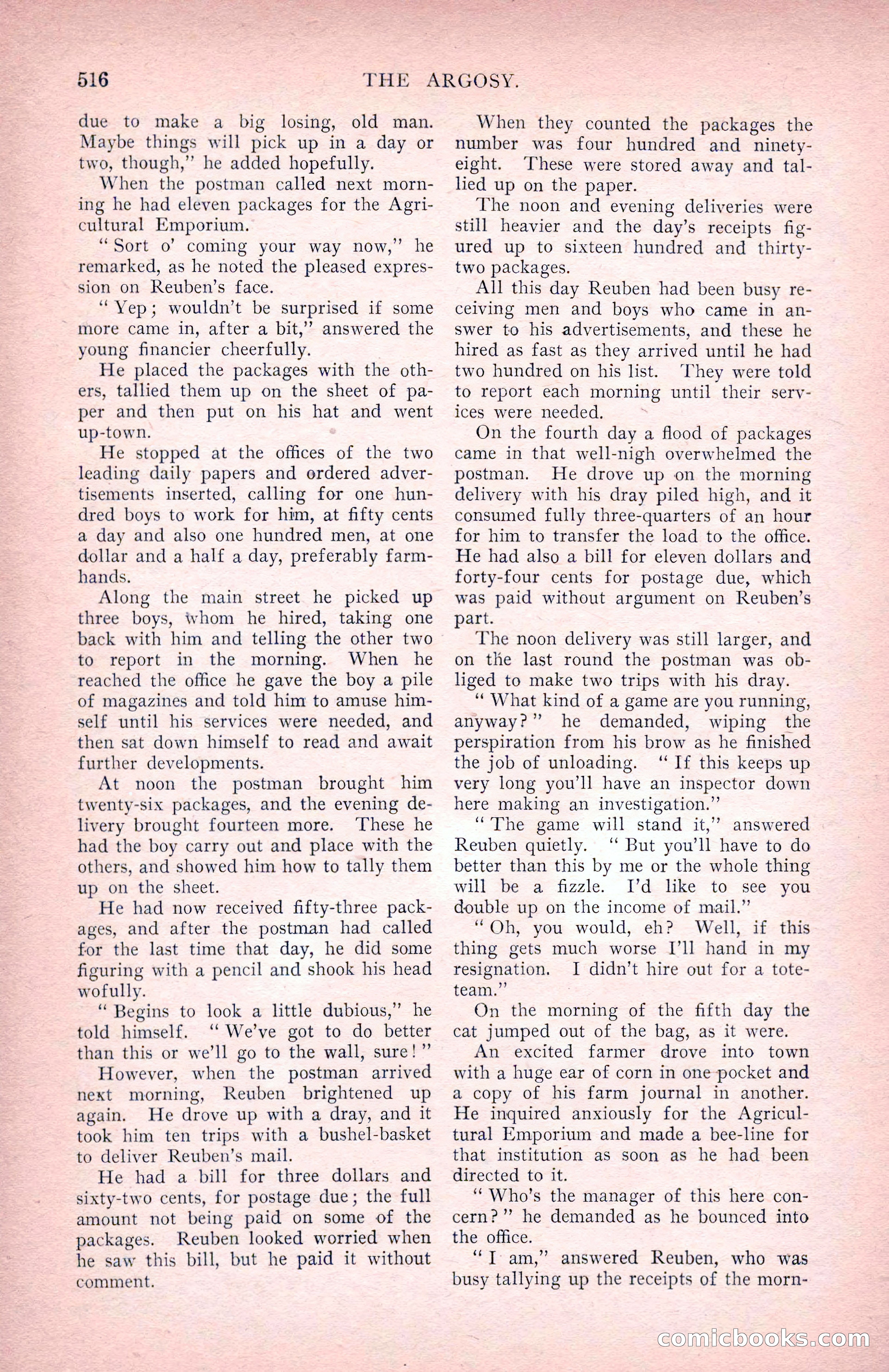 The Argosy for June 1908 — page 142 of 236
