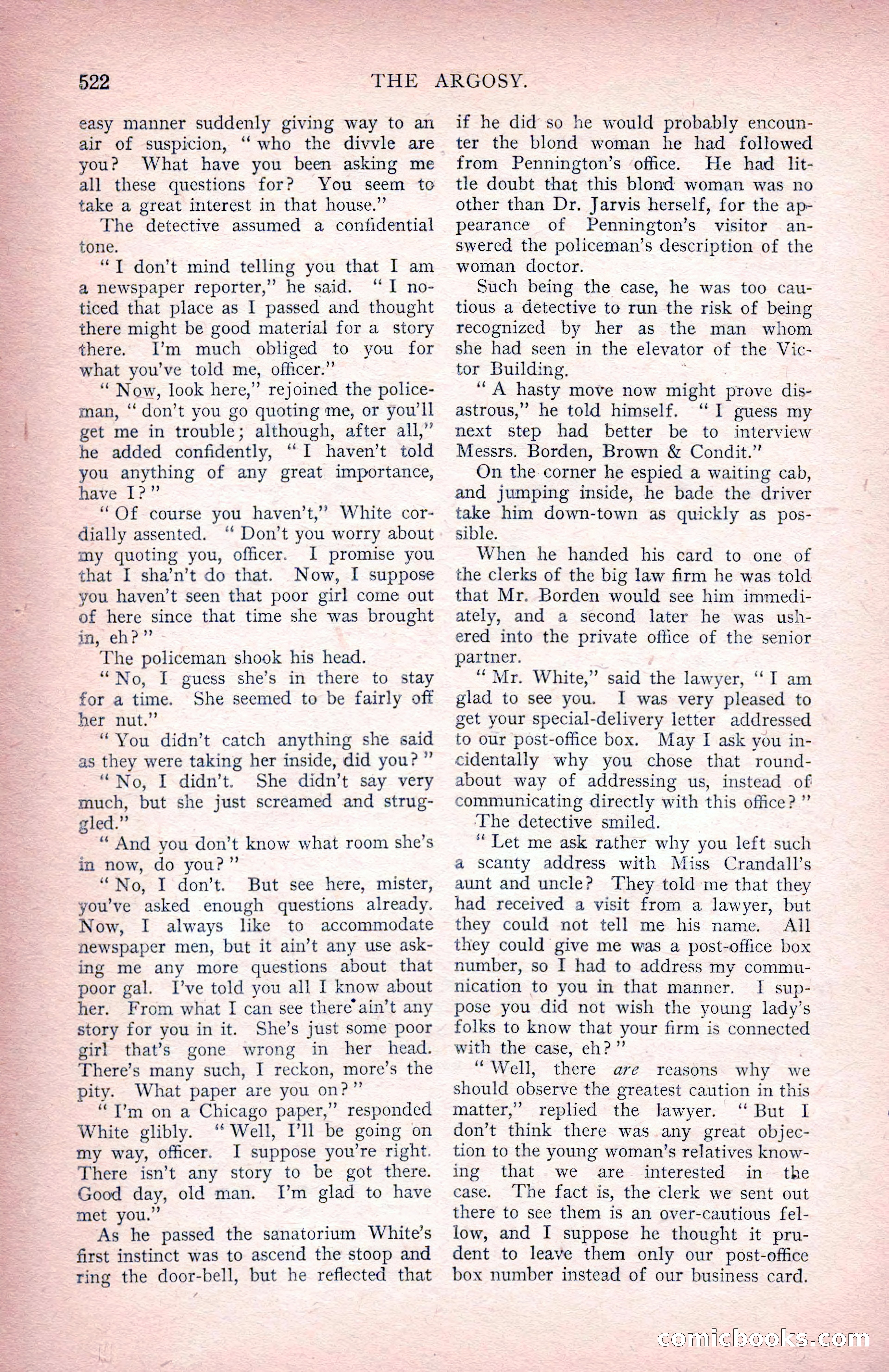 The Argosy for June 1908 — page 148 of 236