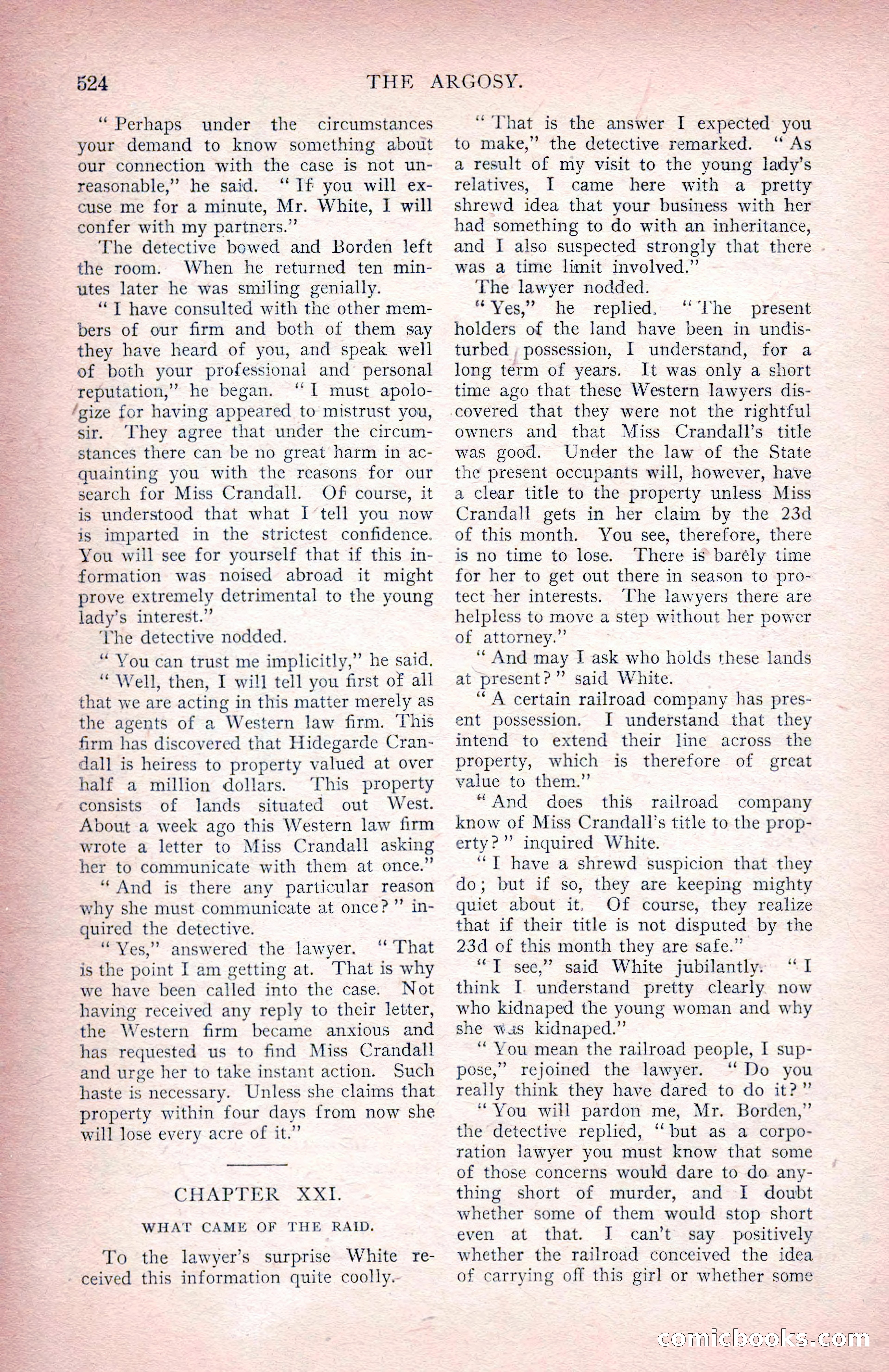The Argosy for June 1908 — page 150 of 236