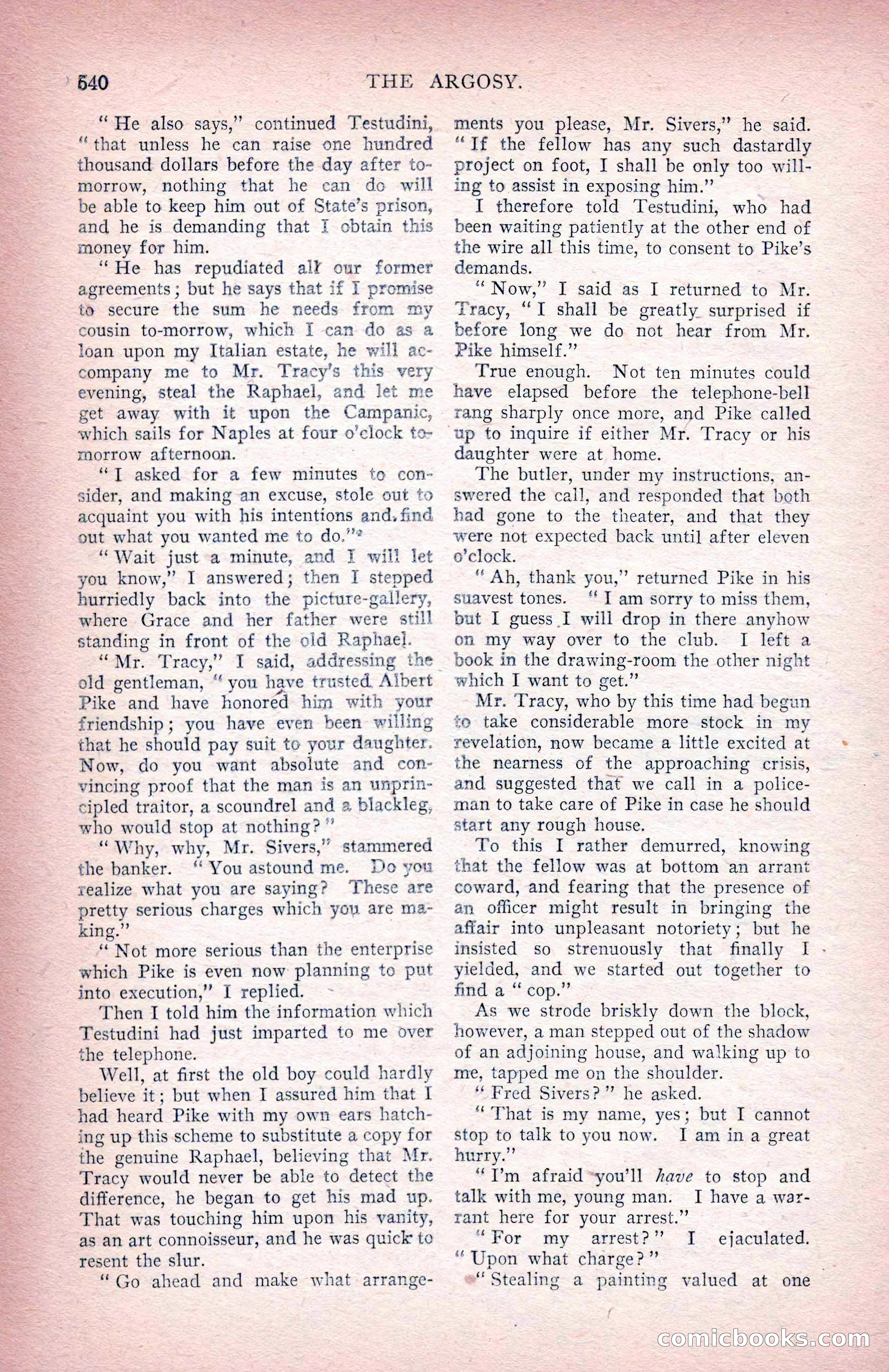 The Argosy for June 1908 — page 166 of 236